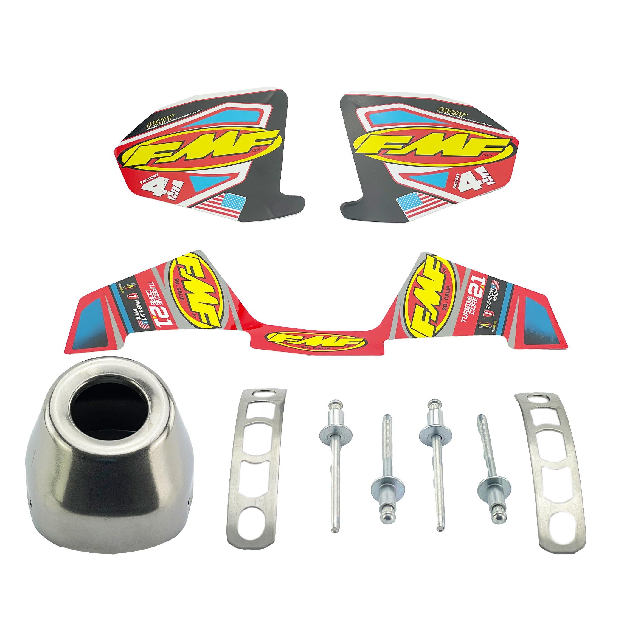Turbinecore 2.1 Exhaust Silencer Replacement End Cap - FMF 020521 thumbnail 2