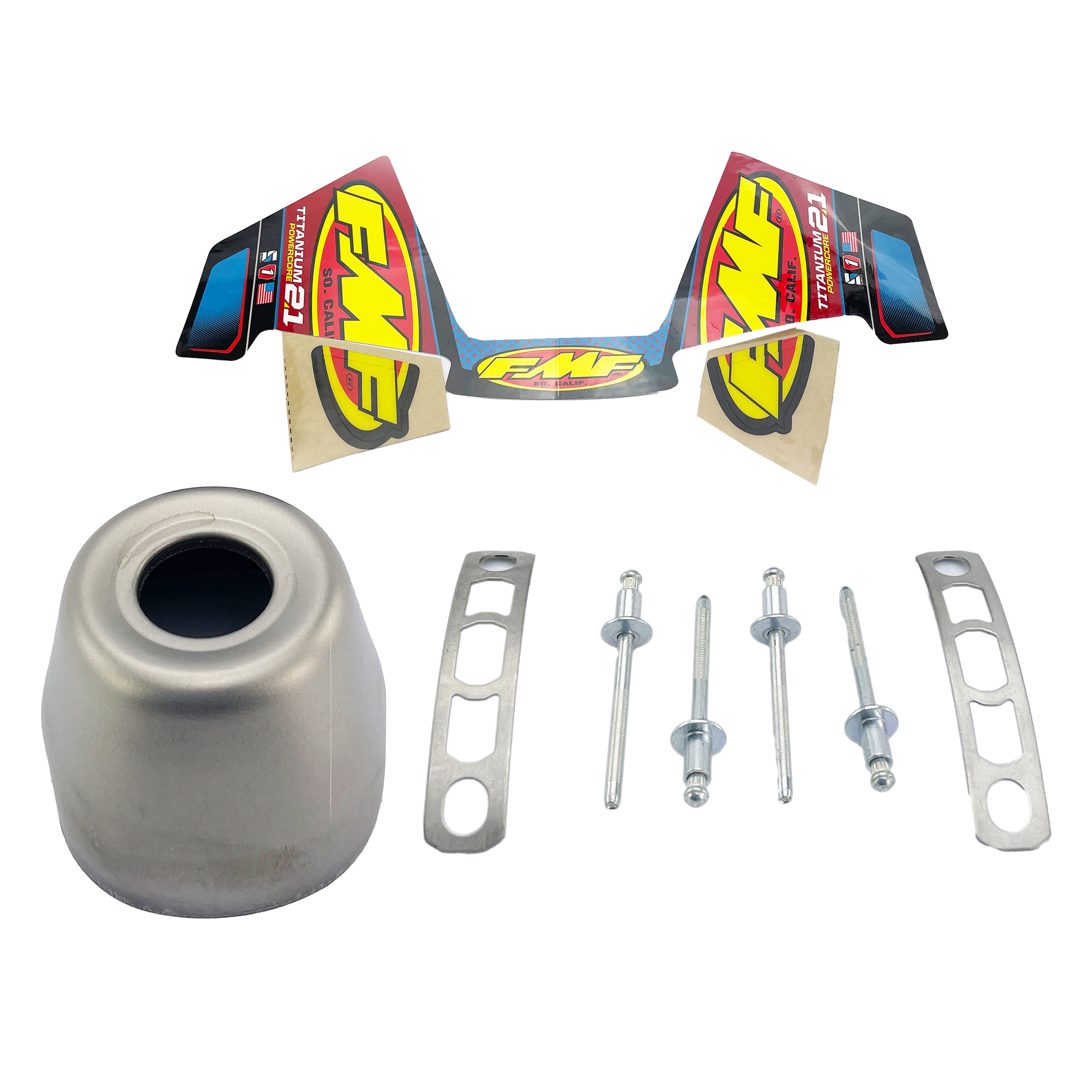 Powercore 2.1 Exhaust Silencer End Cap Titanium 1.145 Inch - FMF 020523 thumbnail 2