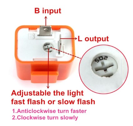 RELAY 12V 2 Pin Universal Electronic Adjustable Frequency thumbnail 2