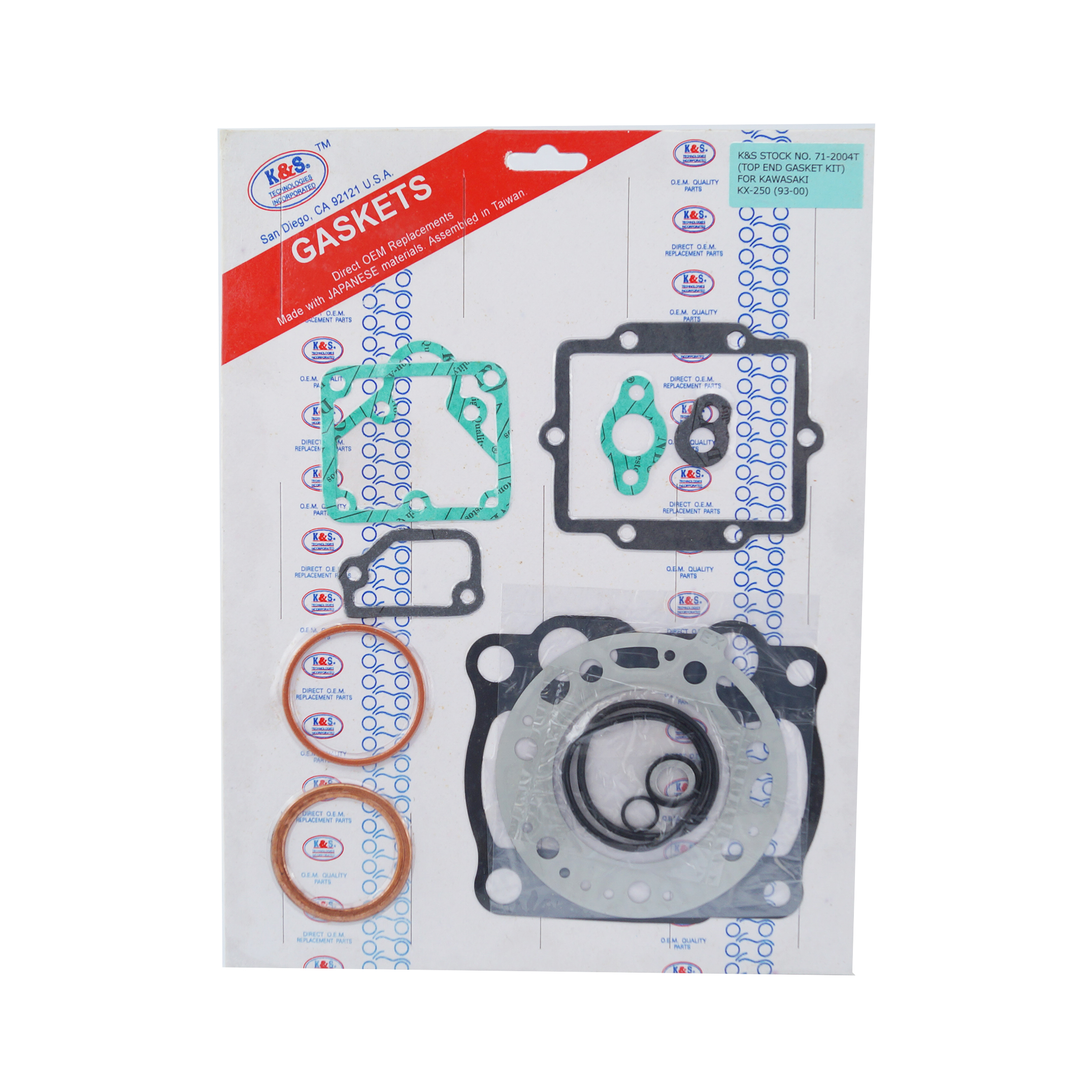 GASKET TOP SET 93-00 KX250 image 1