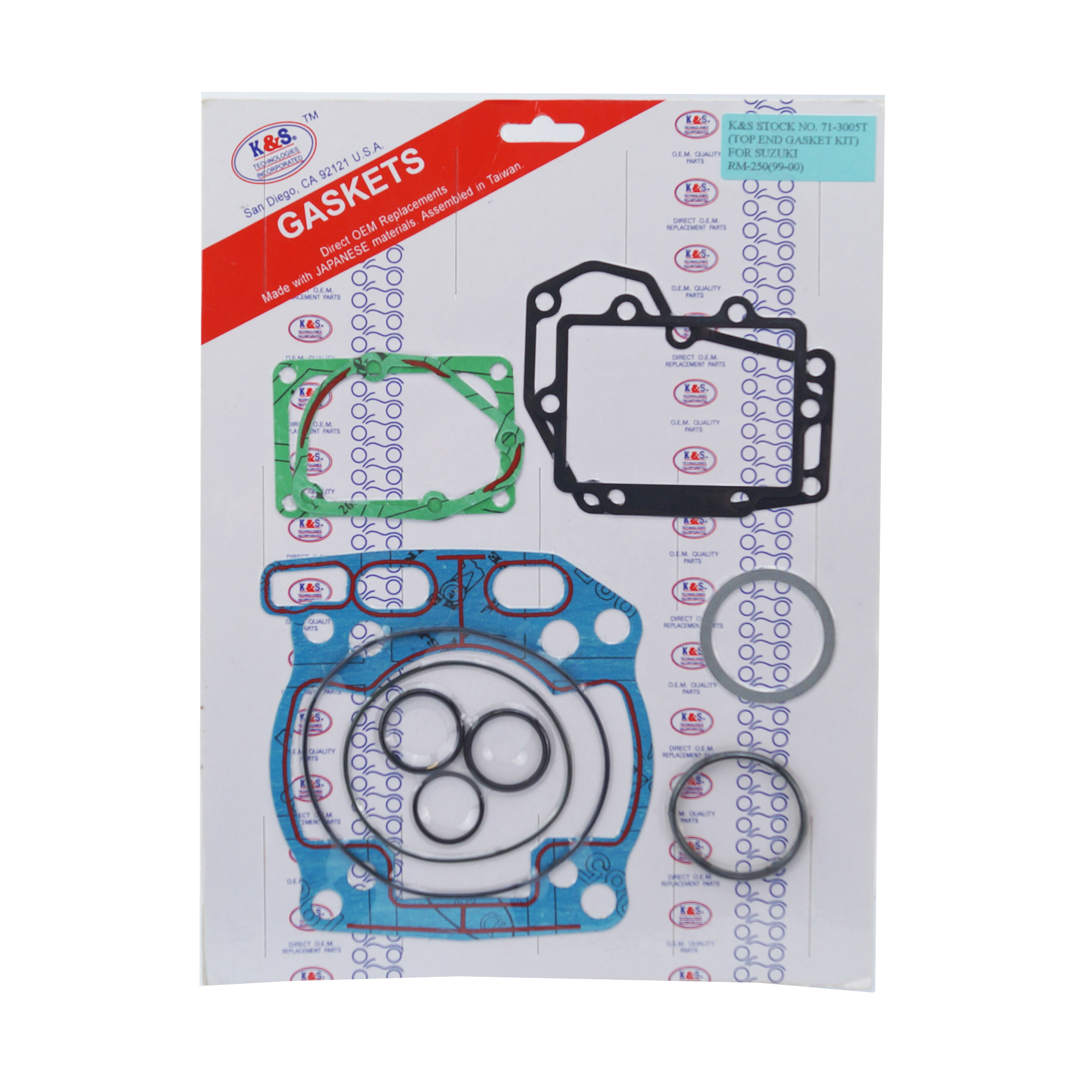 GASKET TOP SET 99-00 RM250 image 1
