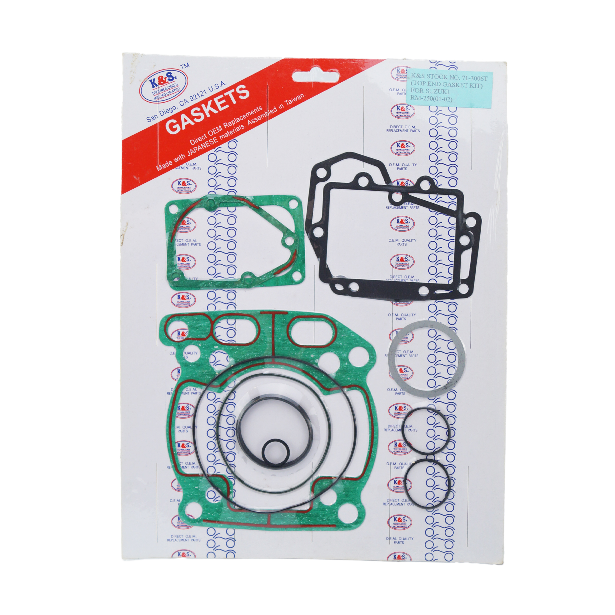 GASKET TOP SET 01-02 RM250 image 1