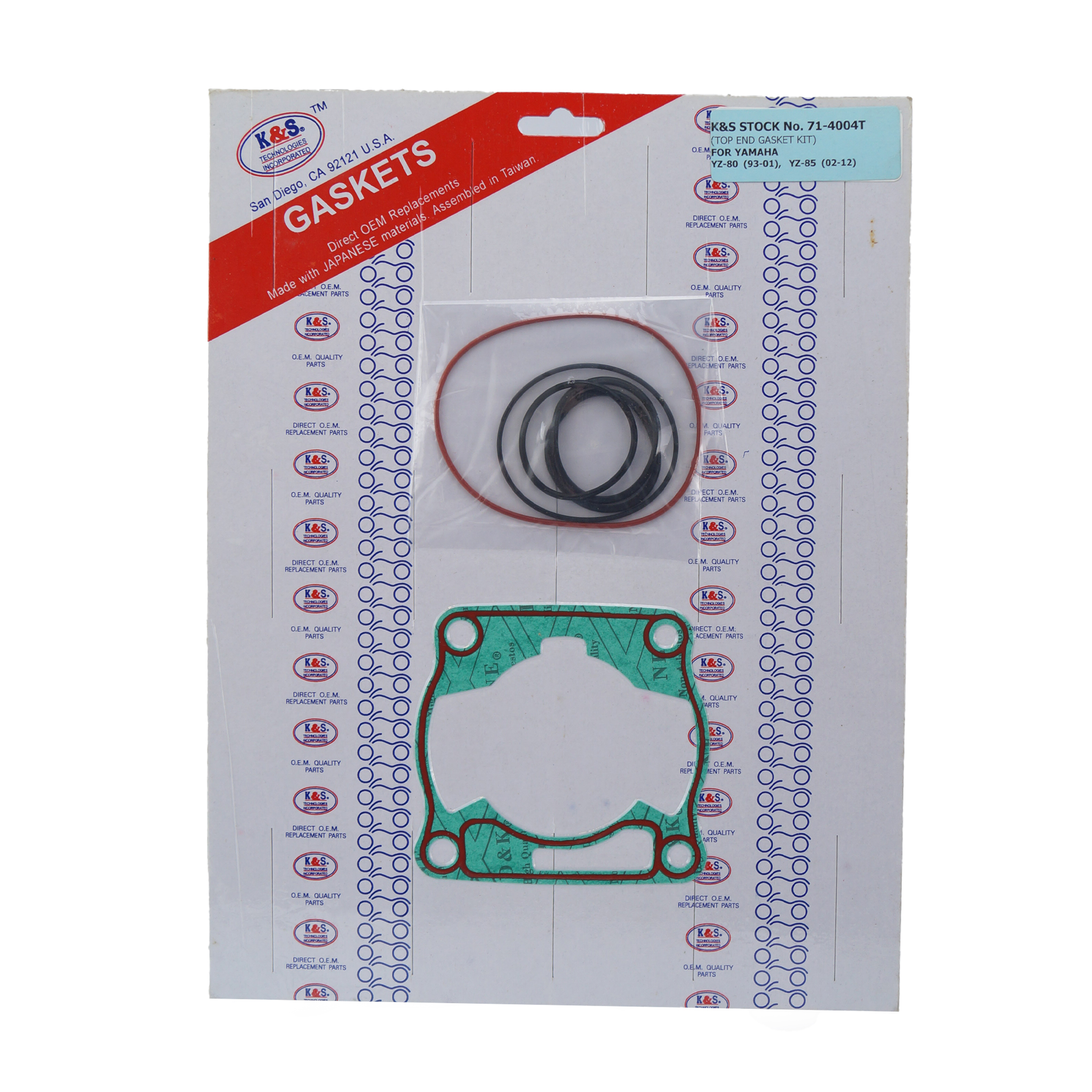 GASKET TOP SET 93-11 YZ80/85, 71-4004T image 1