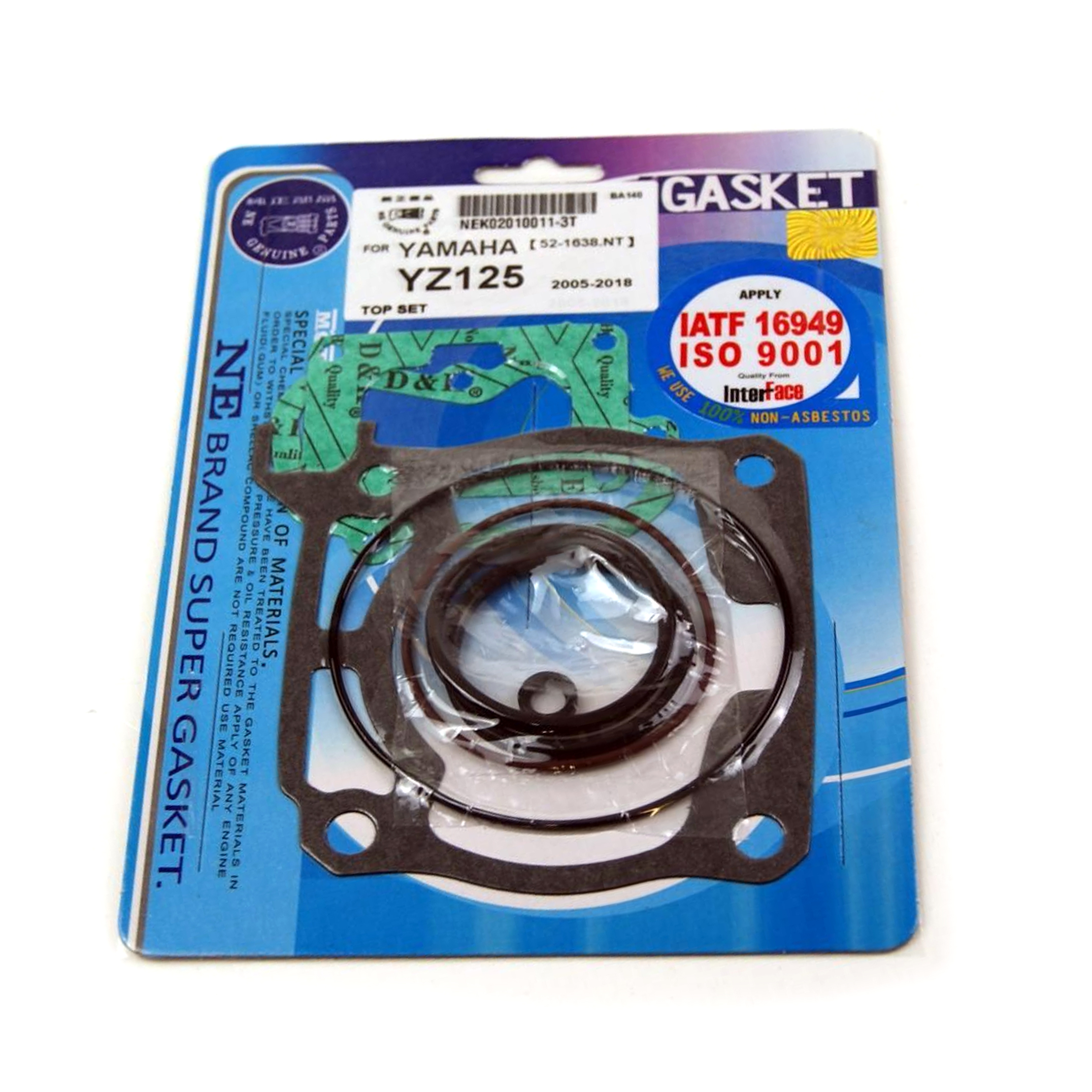 GASKET TOP SET 05-18 YZ125, NAMURA NX-40009T YAMAHA MX image 1