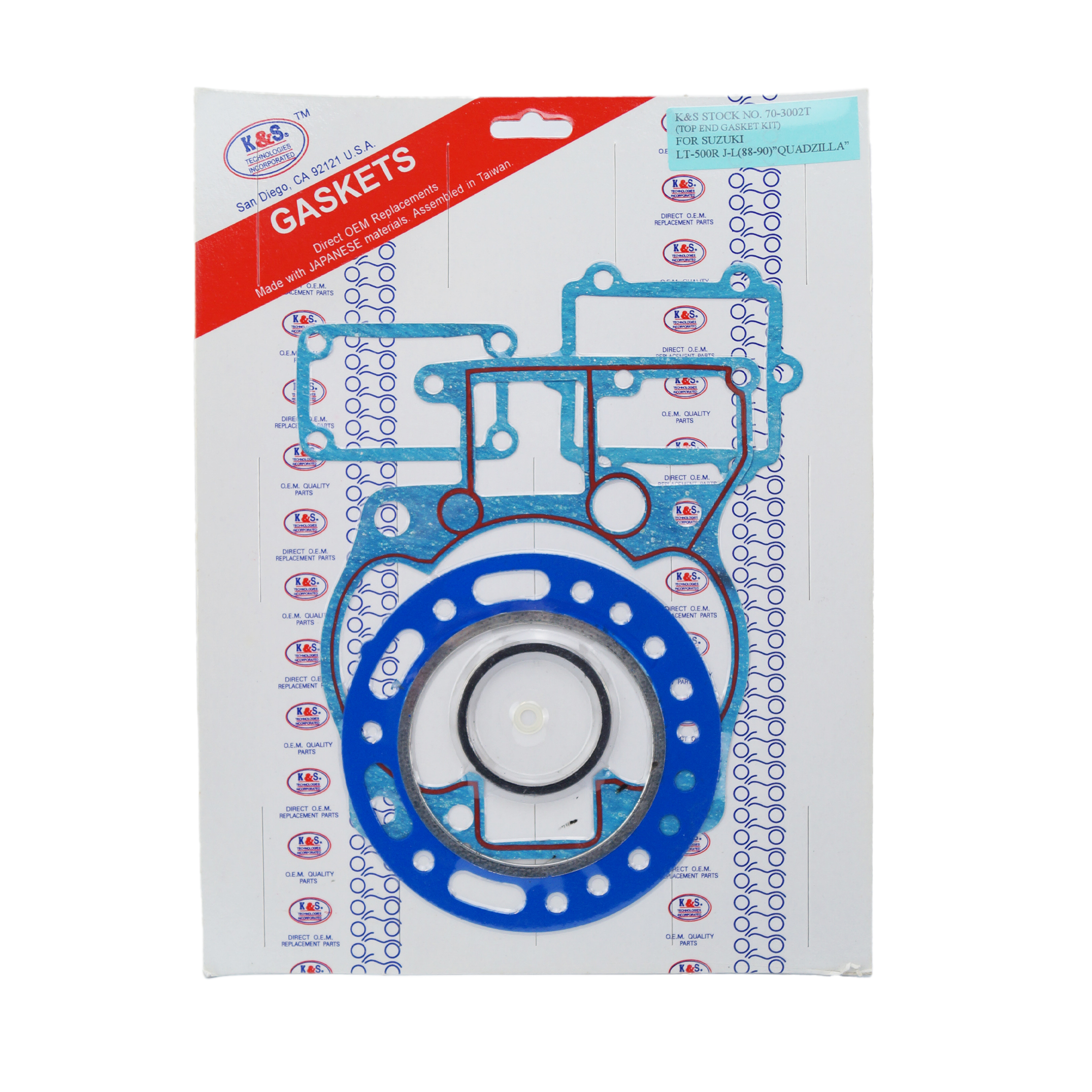 GASKET TOP SET 88-90 LT500, KS70-3002T image 1