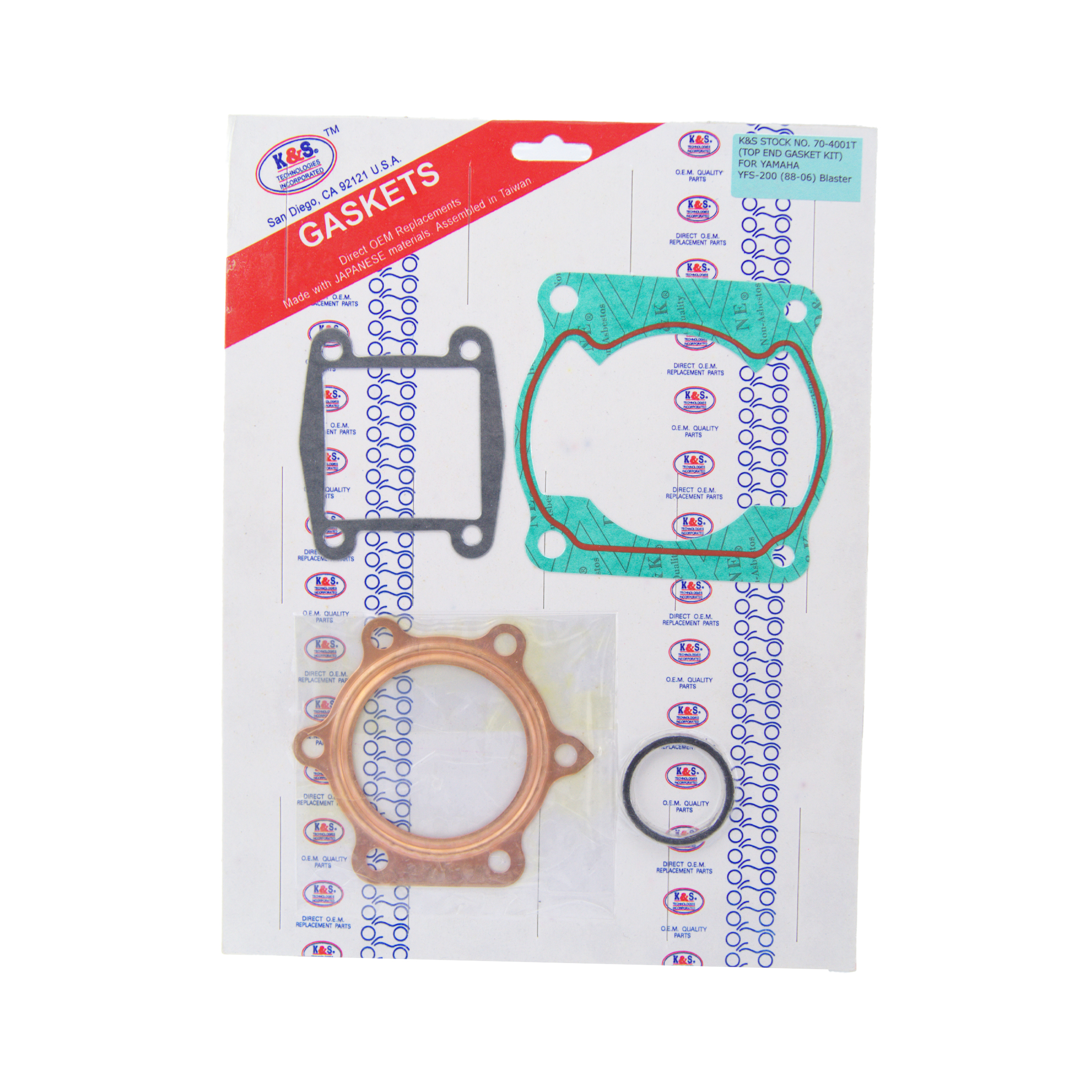 GASKET TOP SET 88-06 YFS 200 KS70-4001T image 1