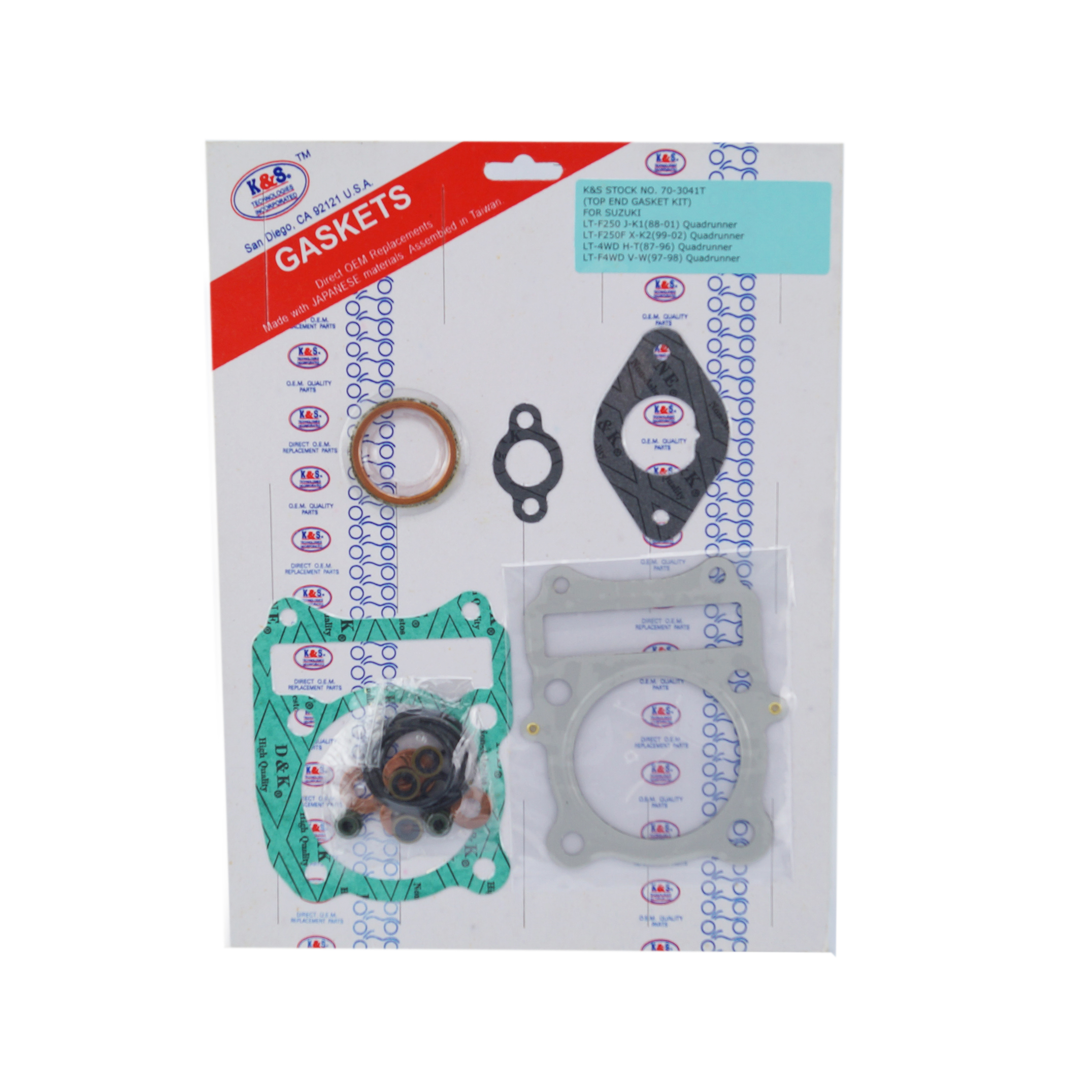 GASKET TOP SET LT-F250/LT-4WD, KS70-3041T image 1