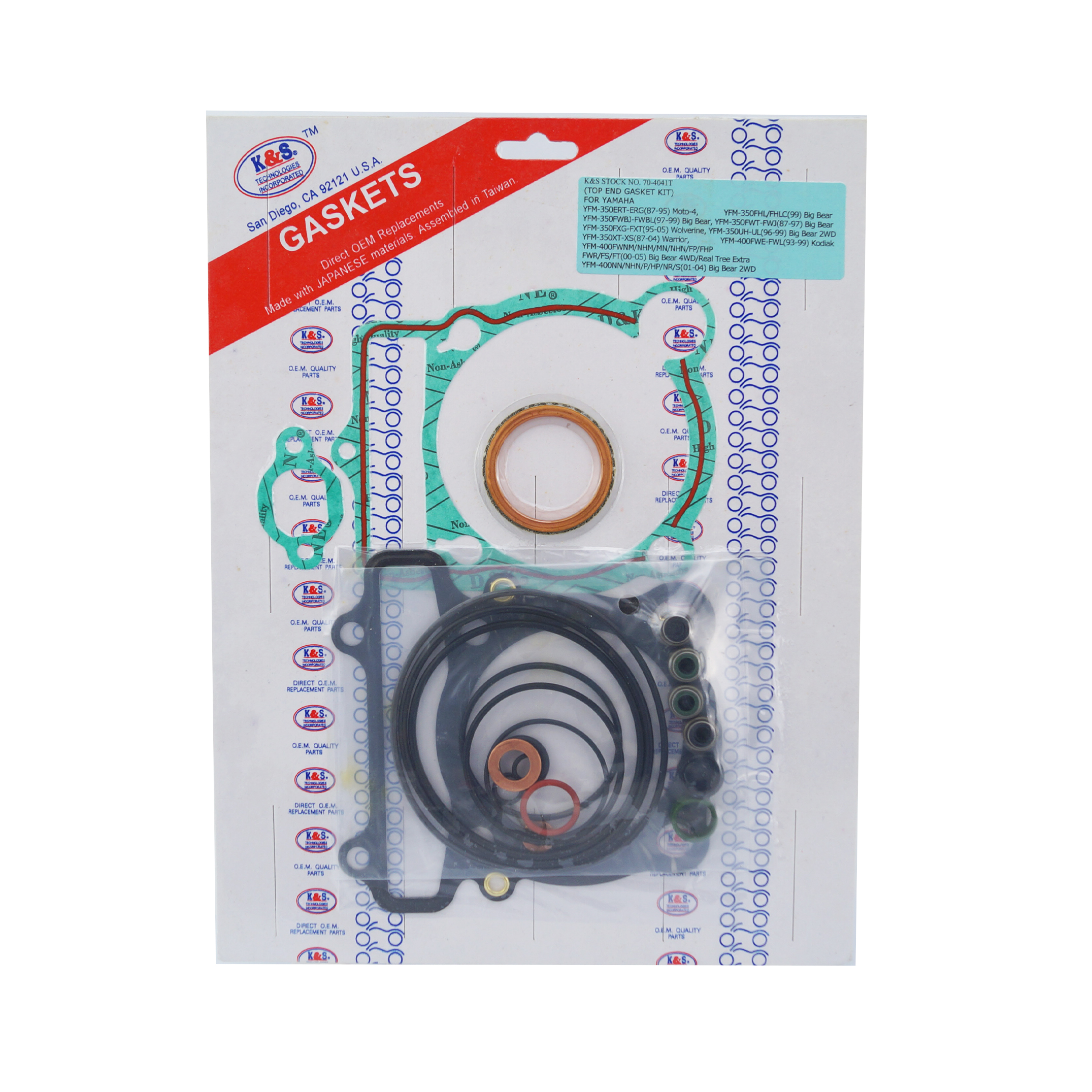 GASKET TOP SET YFM350 400 22P, KS70-4041T image 1