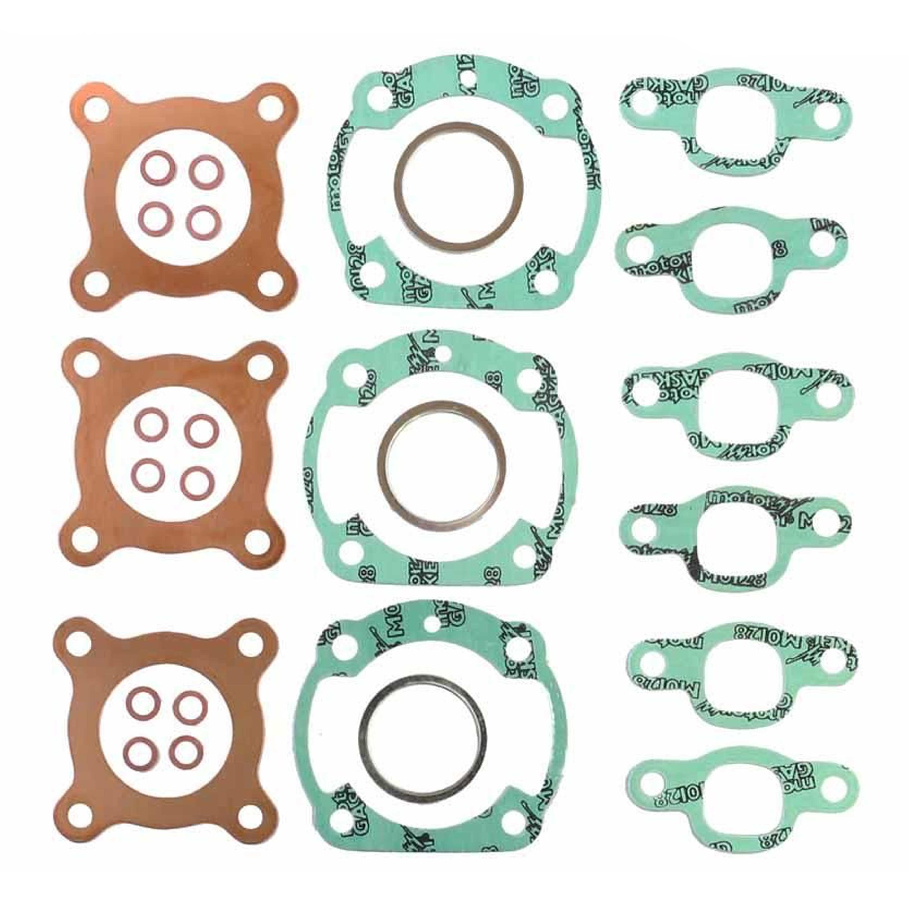 TOP END GASKET SET KAWASAKI 3CIL.S1 250 73-75, ATHENA P400250600255 TRIPLE image 1