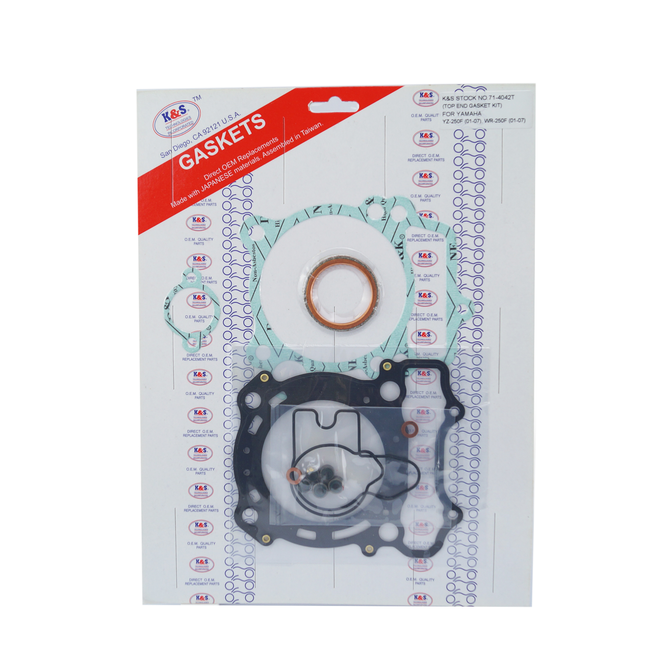 GASKET TOP SET 01-13 YZF/WR250 YZF250 YZ250F WR250F WRF250 image 1