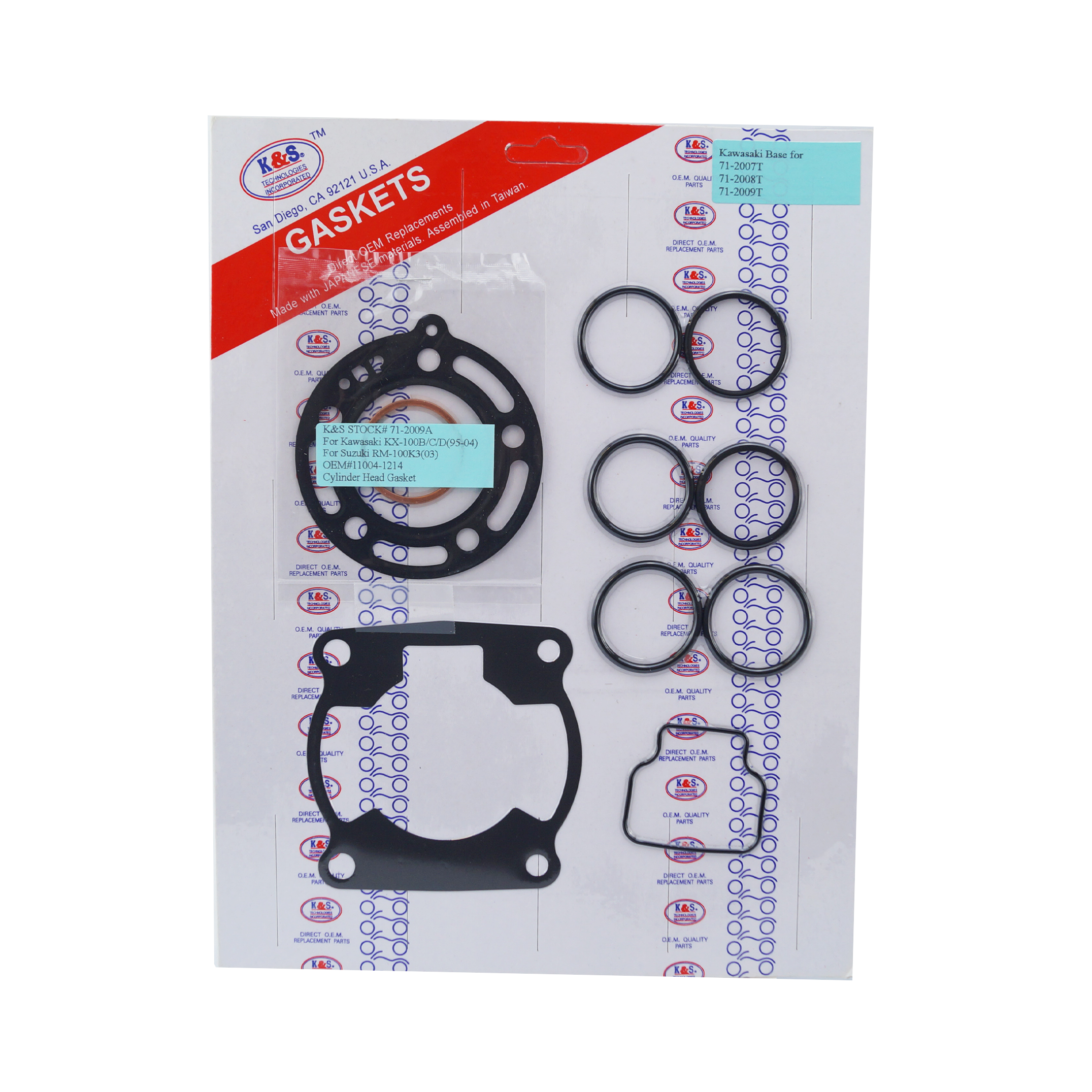 GASKET TOP SET 95-09 KX100 image 1