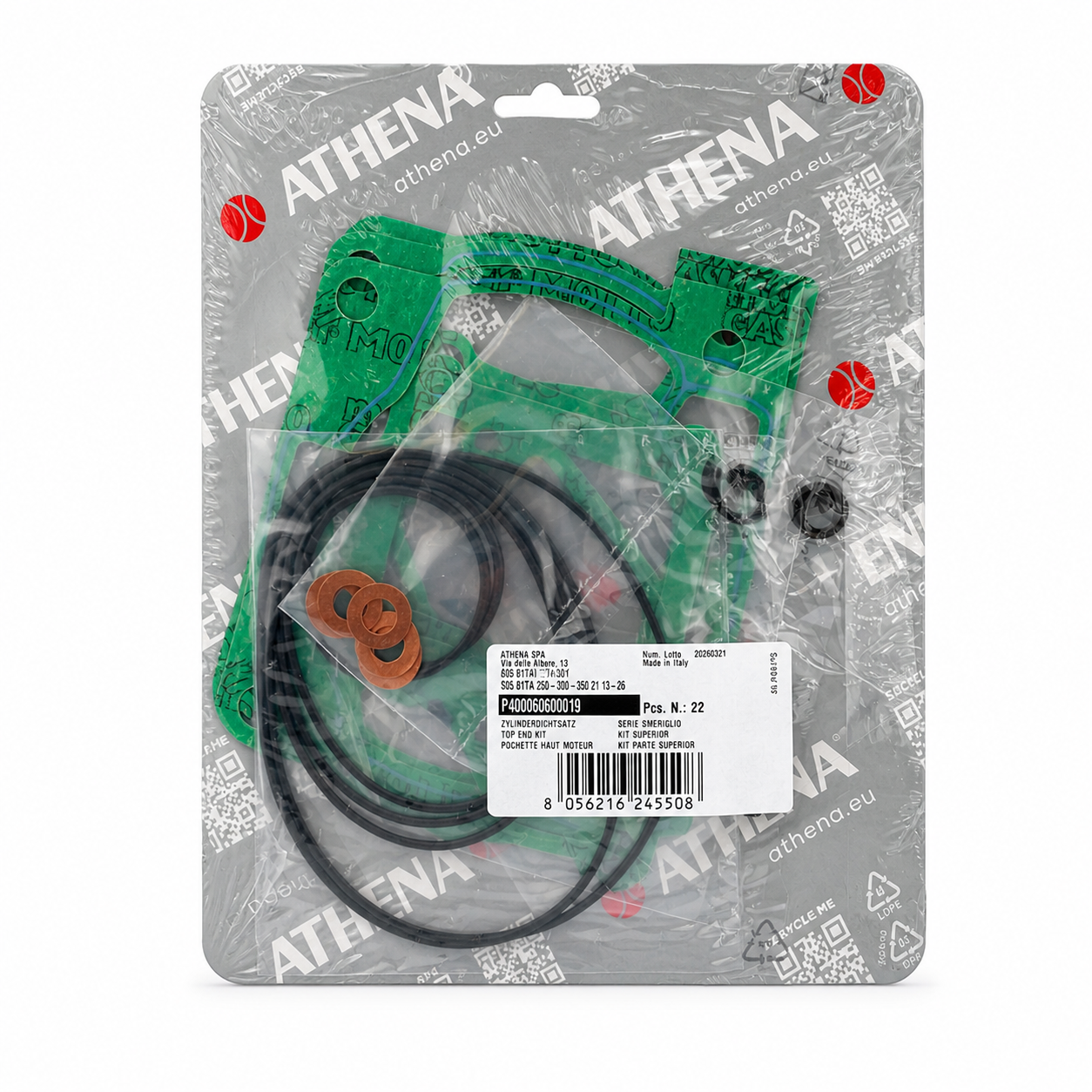 TOP END GASKET SET BETA 250 300 RR 2026 ATHENA P400060600019 thumbnail 3