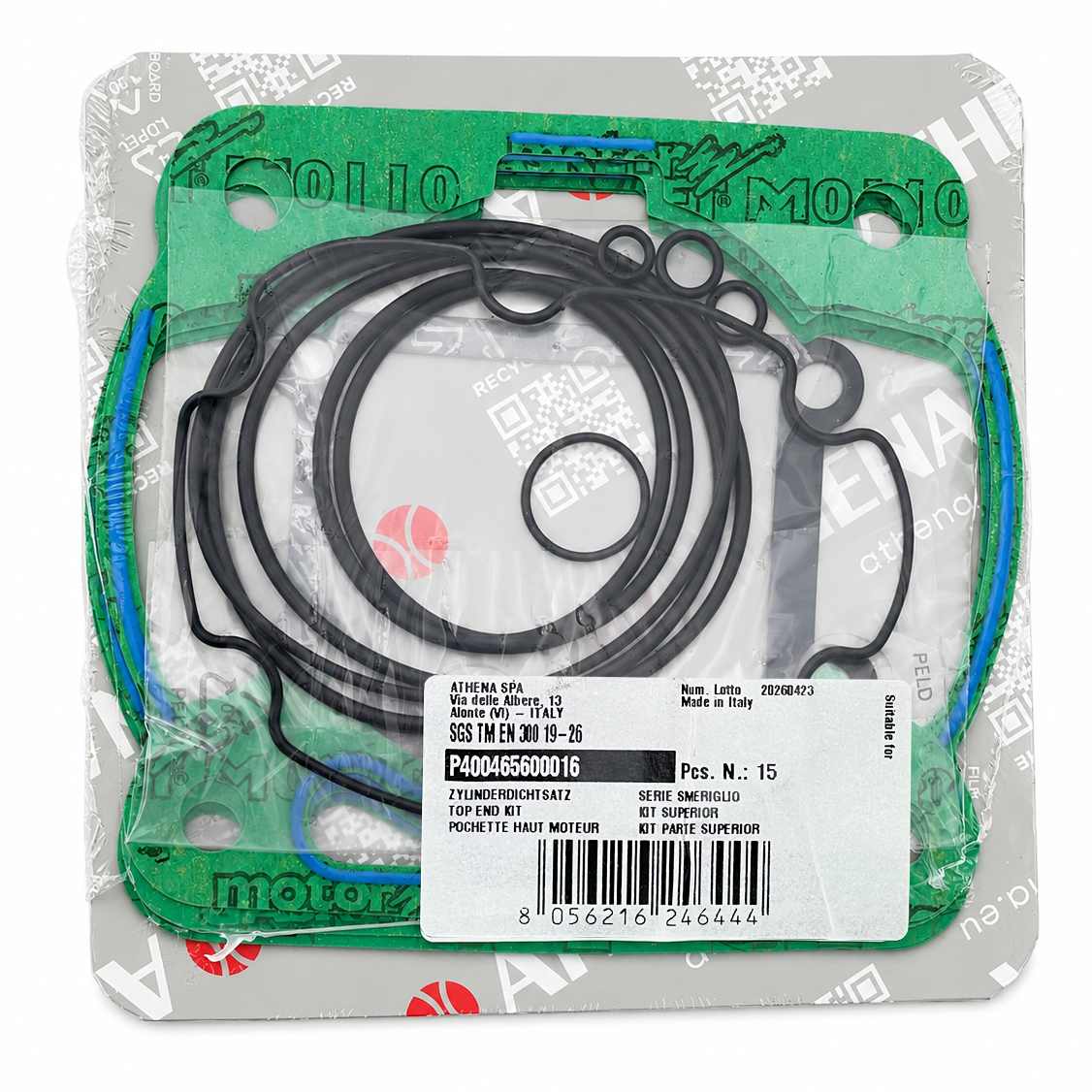 TOP END GASKET SET TM 300 4T 19-26 ATHENA P400465600016 thumbnail 2