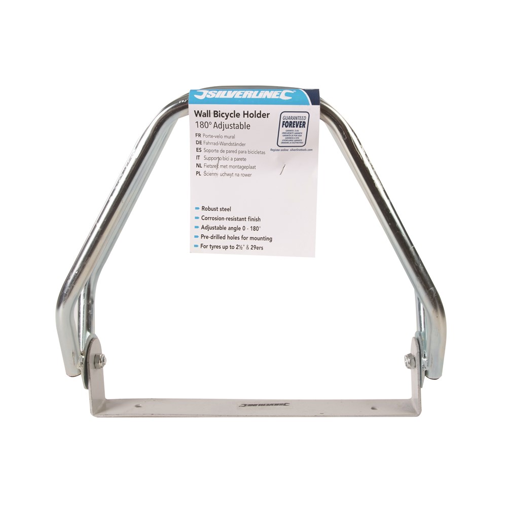 Wall-Mounted 180° Adjustable Bicycle Storage Wheel Holder Stand thumbnail 7