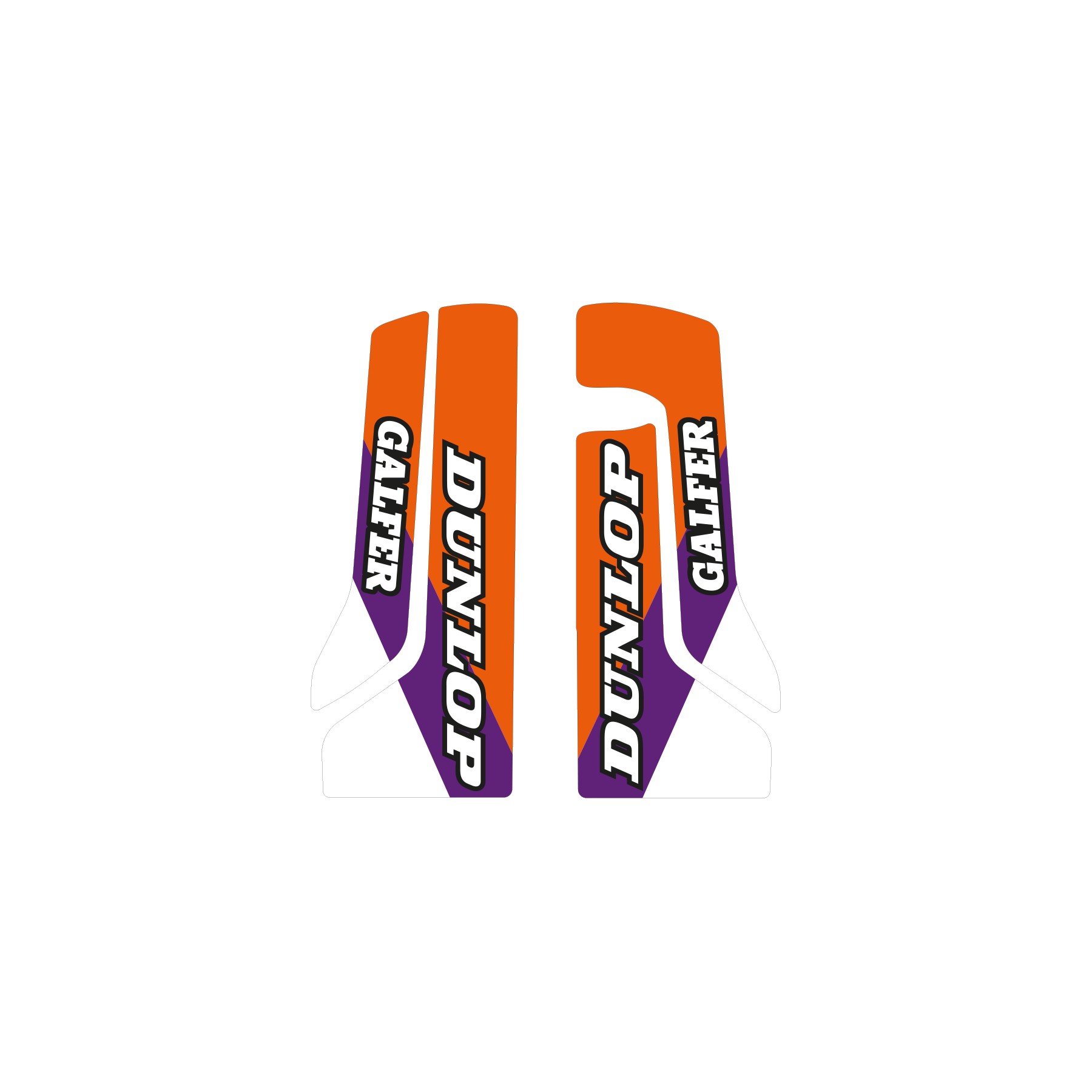 15-22 SX/SXF 16-23 EXC KTM FORK GUARD DECALS, BLACKBIRD 5524AB image 1