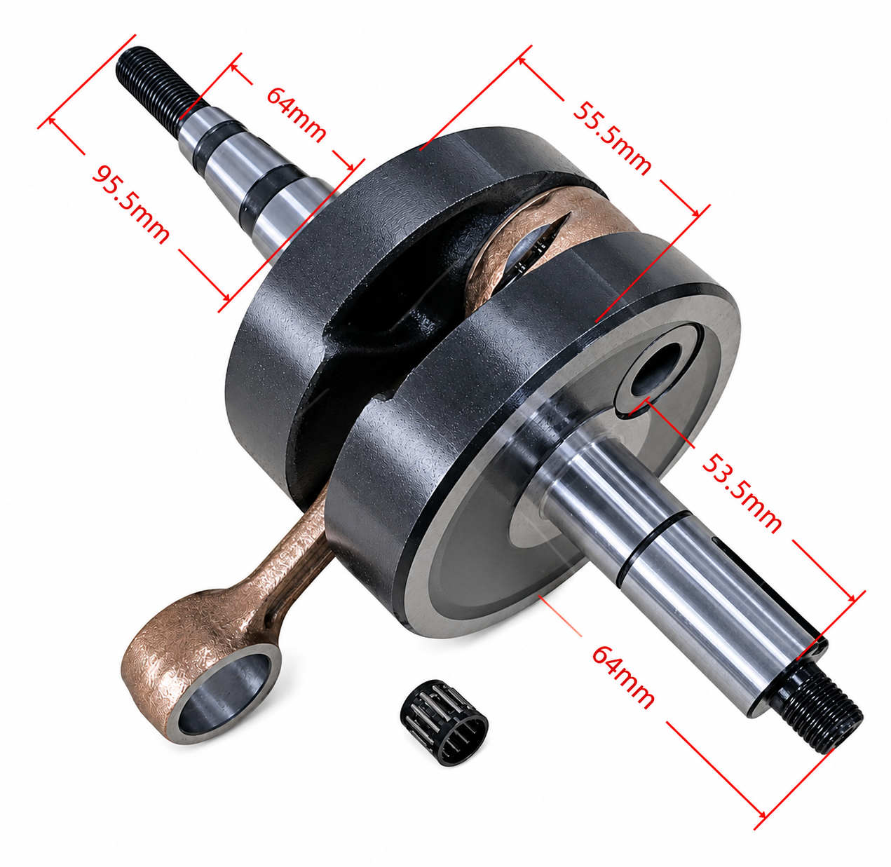 CRANKSHAFT 78-81 YAMAHA DT MX 125 175 2N4-11400-00-00 2A6-11400-01-00 thumbnail 5