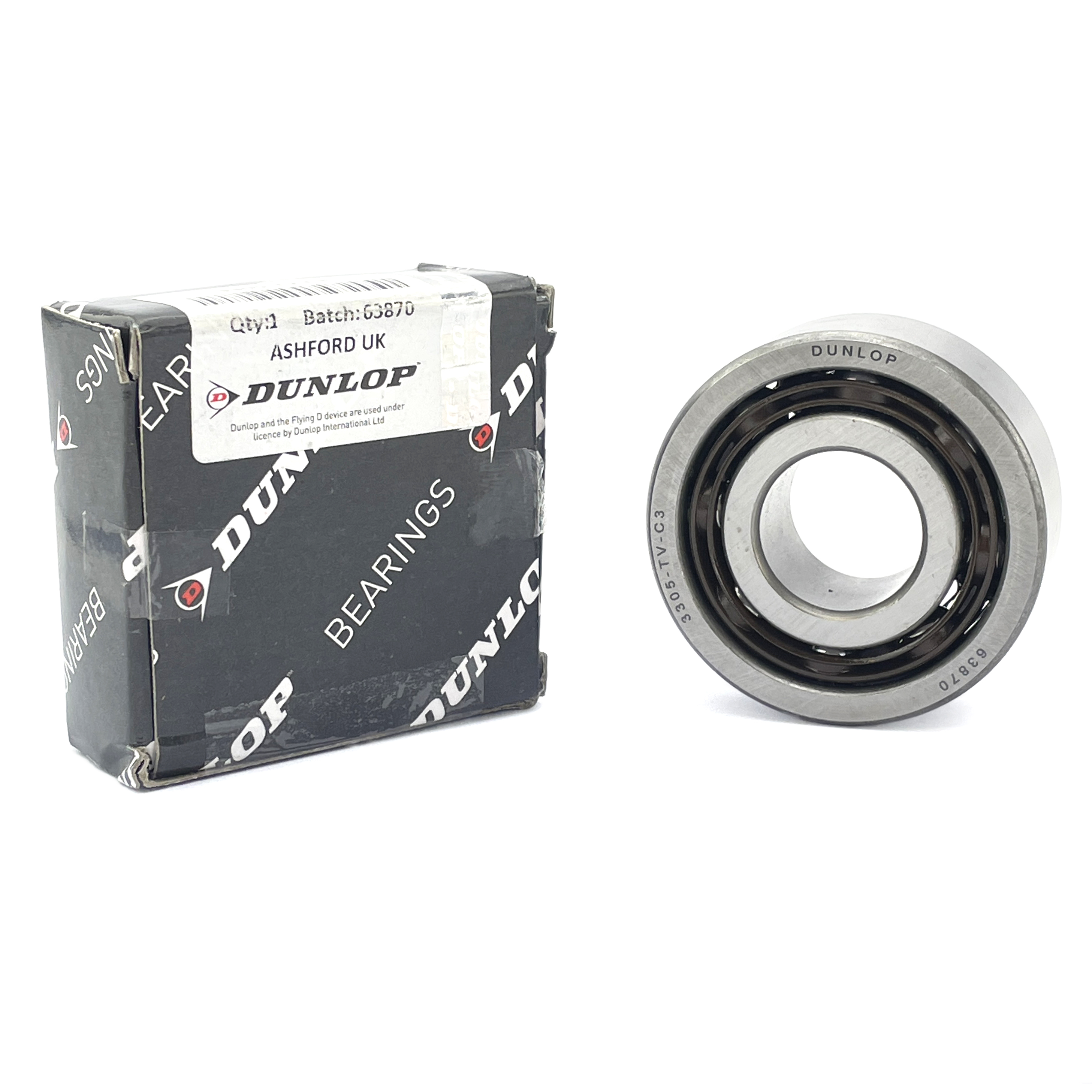 BEARING 3305 C3 TV OPEN DUNLOP 25x62x25.4 EACH thumbnail 2
