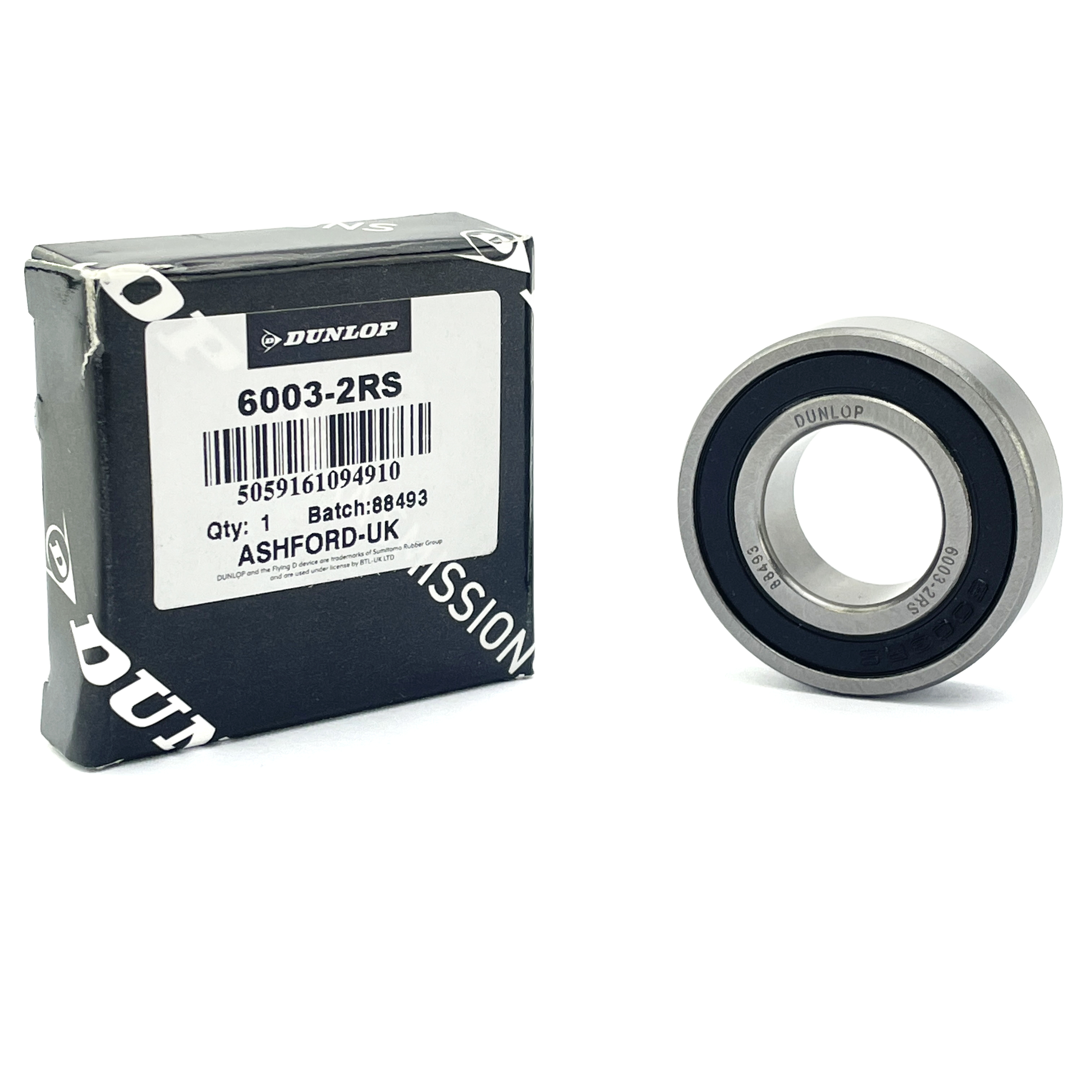 BEARING 6003 2RS DUNLOP 17x35x10 SIZE SEALED EACH thumbnail 2
