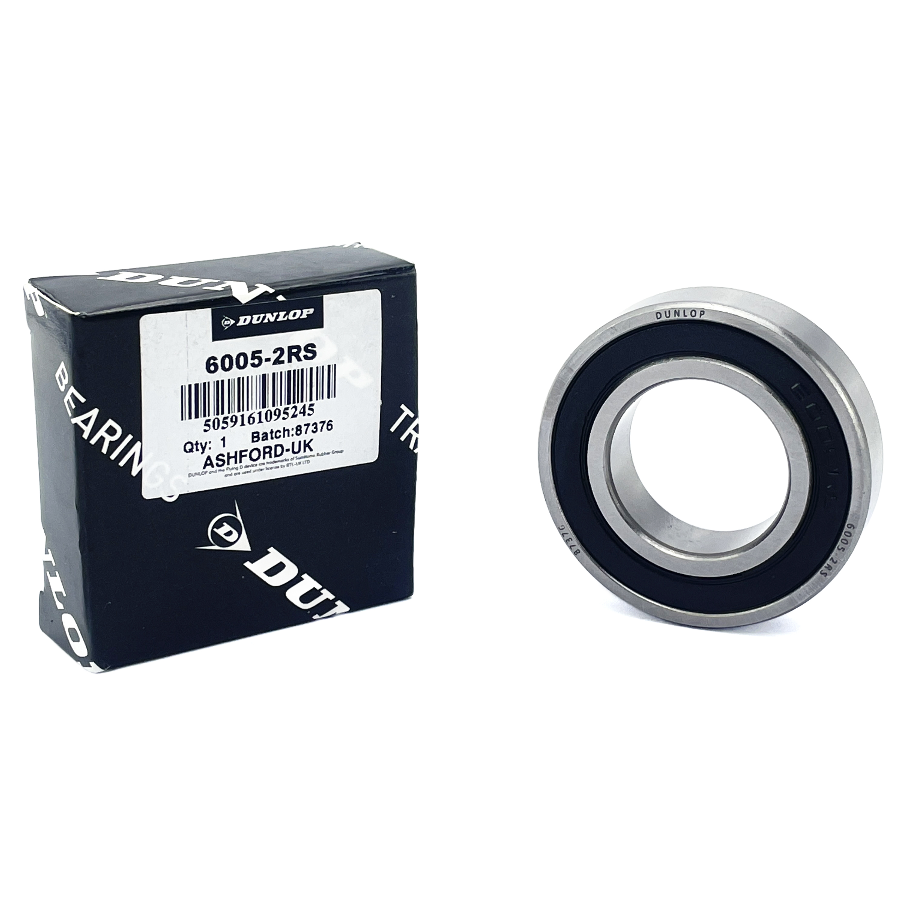 BEARING 6005 2RS DUNLOP 25x47x12 SIZE SEALED EACH thumbnail 2