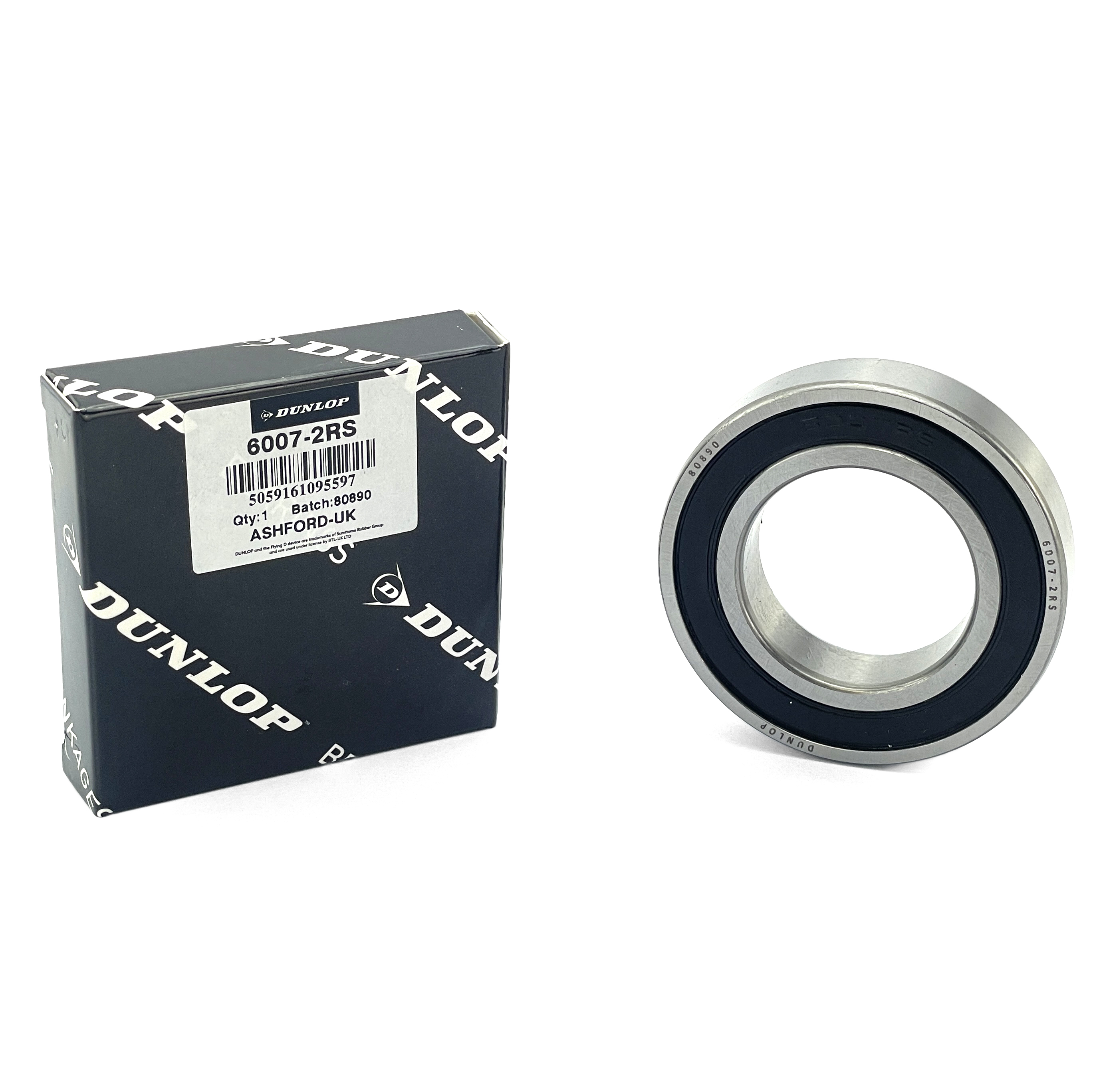 BEARING 6007 2RS DUNLOP 35x62x14 SIZE SEALED  EACH thumbnail 2