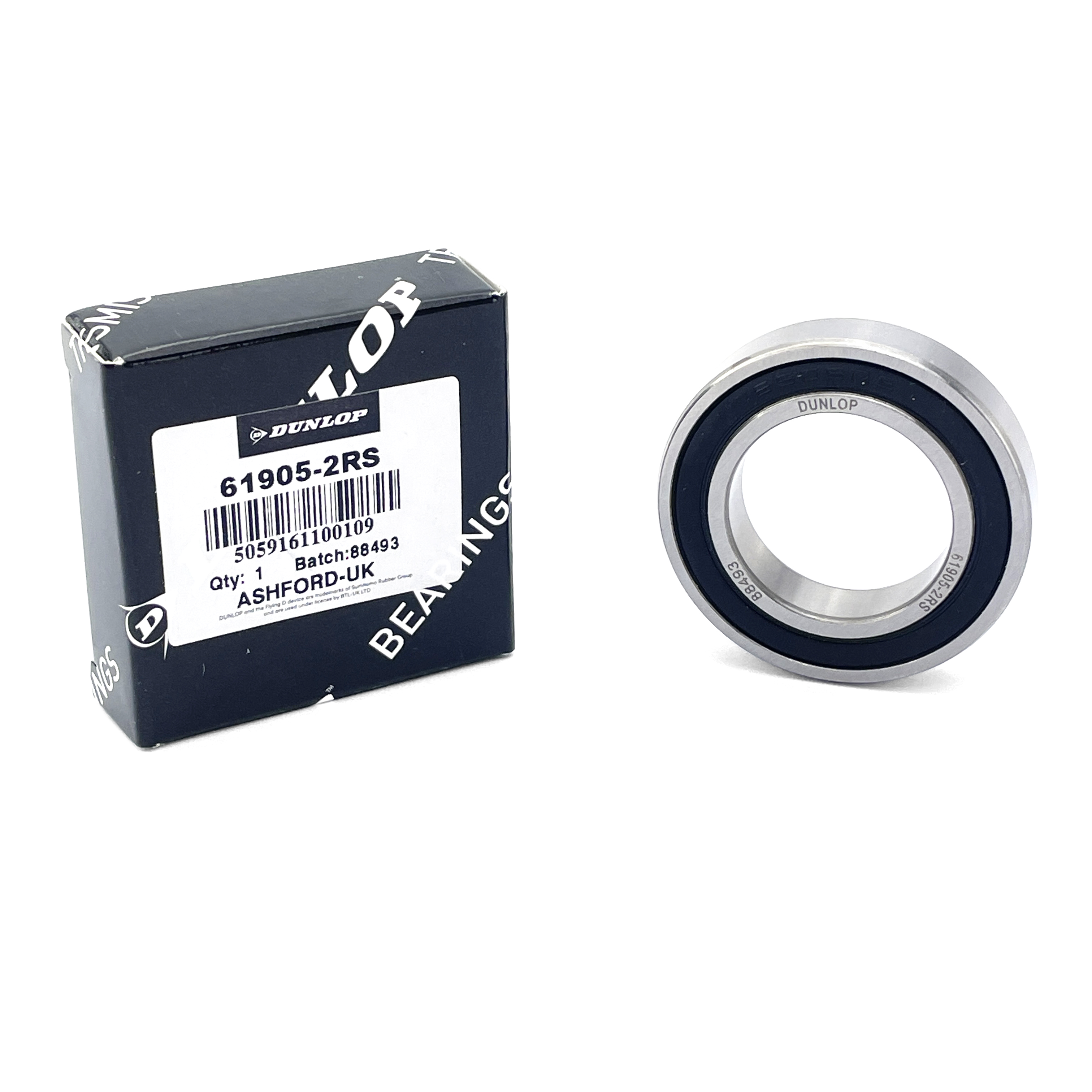 BEARING 6905 2RS DUNLOP SEALED, 61905 SIZE 25x42x9 thumbnail 2