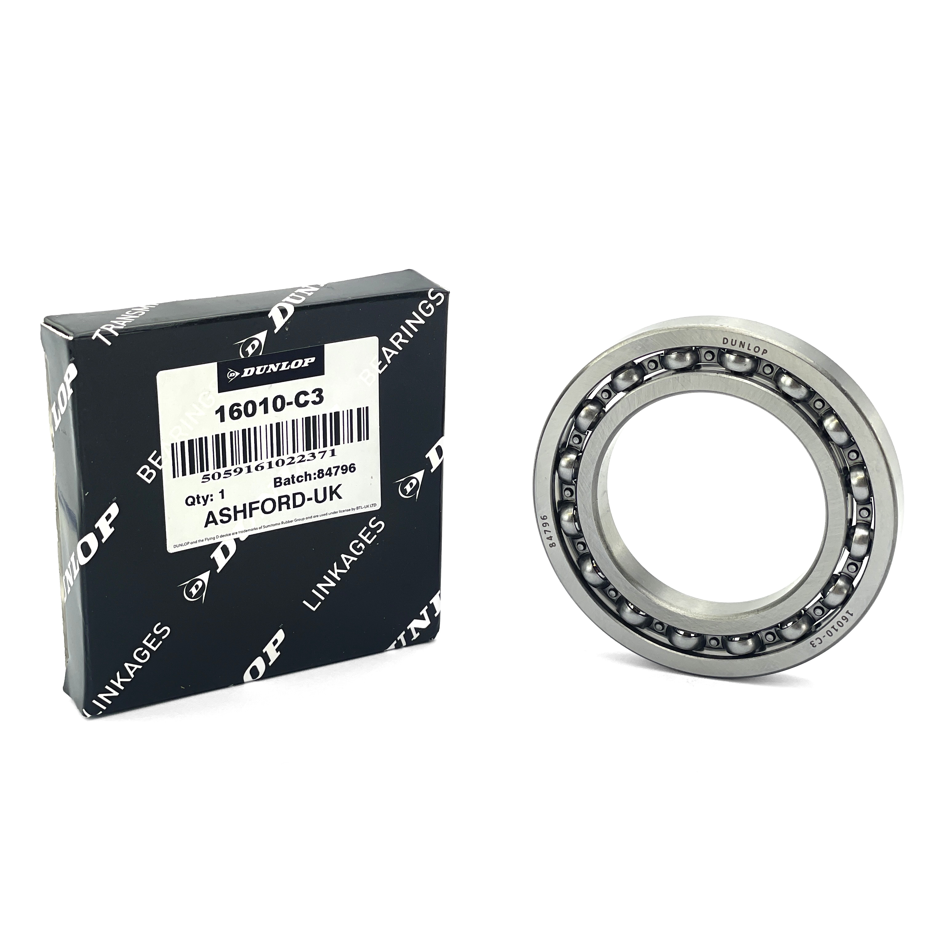 BEARING 16010 C3 DUNLOP OPEN 50x80x10 EACH thumbnail 2