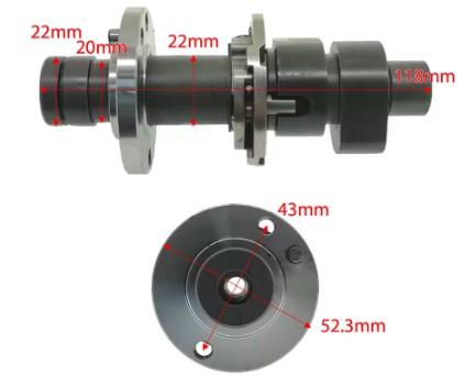 Camshaft Assembly Suzuki DR650 DR 650 96-24 FREEWIND 650 XF650 97-00 12710-32E01 12840-32E00 12850-32E00 thumbnail 2