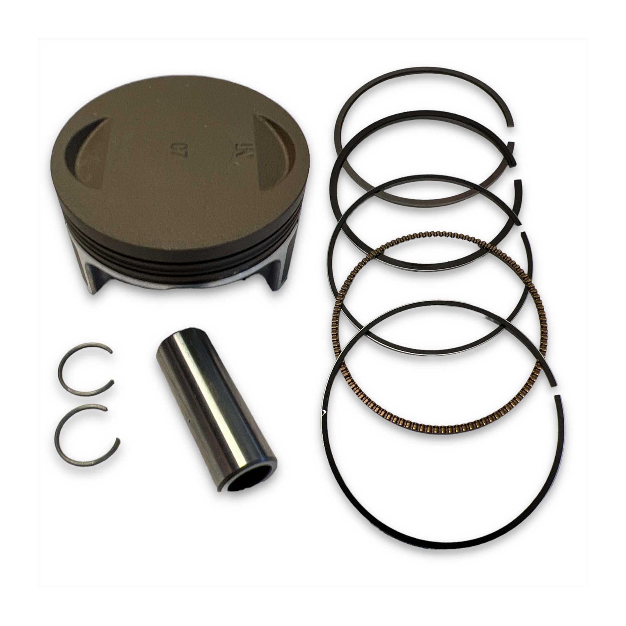 ZHONGSHEN 190CC PISTON KIT 62MM, PISTON KIT WITH RINGS image 1