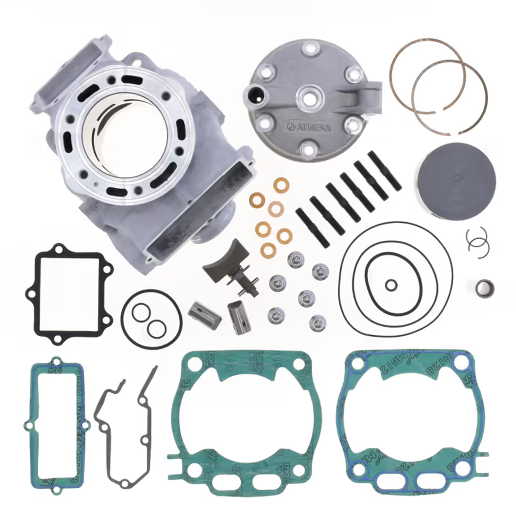 CYLINDER FULL KIT +5.60mm BIG BORE 72.00mm NEW VERSION YAMAHA 2003 - 2025 YZ 2T 250 ATHENA P400485100104 image 1