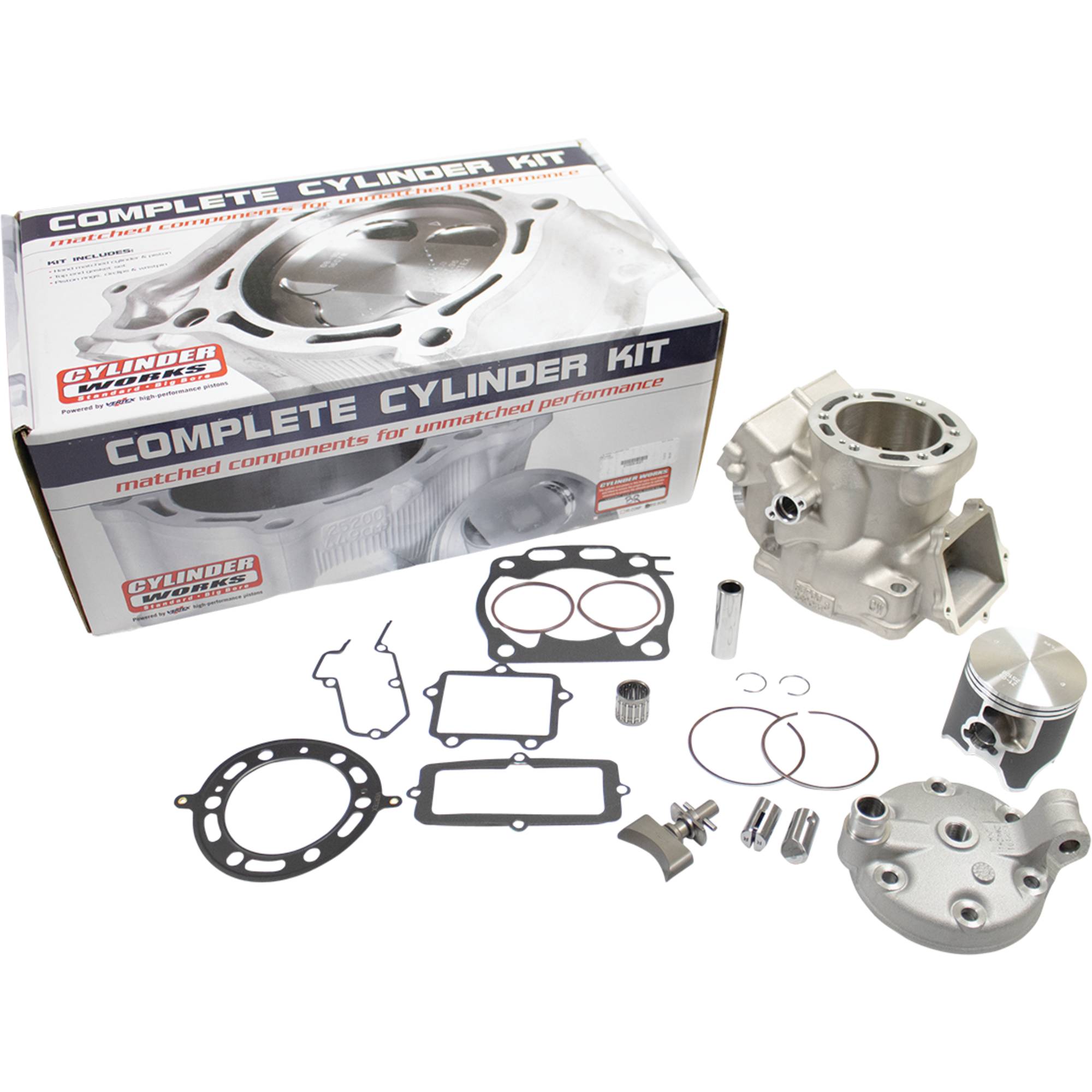 CYLINDER FULL KIT +5.60mm BIG BORE 72.00mm YAMAHA YZ 2T 250 1999 - 2025 CYLINDER WORKS 21009-K01 image 1
