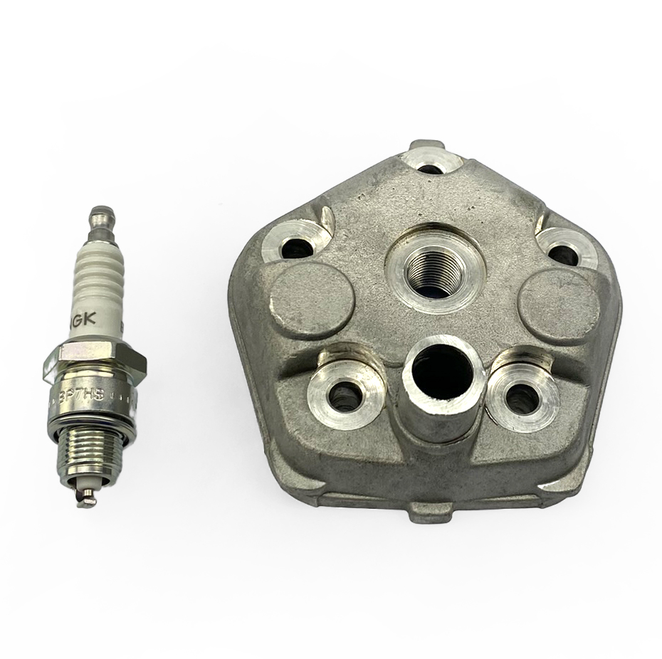CYLINDER HEAD KIT 39.5mm KTM 50 SX PRO JUNIOR & SENIOR INCLUDES SPARK PLUG thumbnail 2