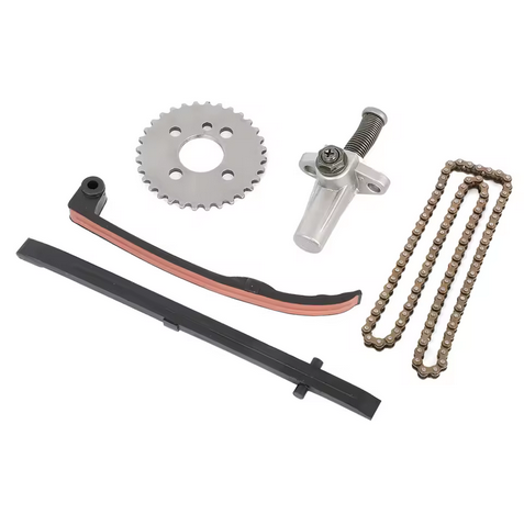 CAM CHAIN & GUIDES & ADJUSTER & SPROCKET 5pcs KIT 1994-2018 SUZUKI DR-Z125 12760-44A00 image 1