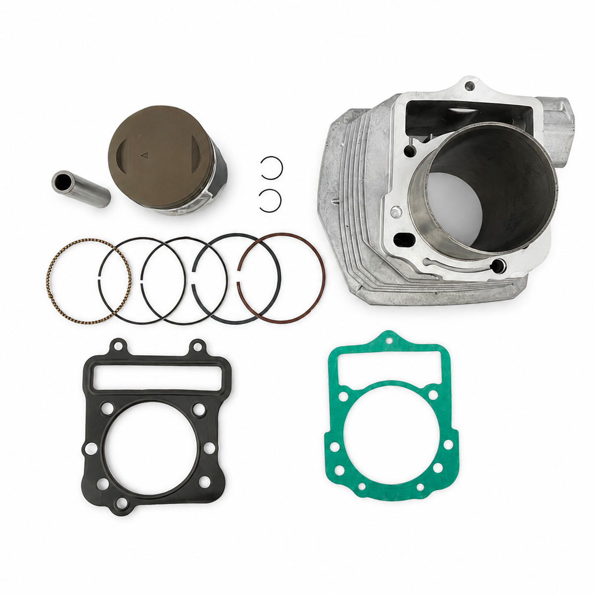 CYLINDER PISTON KIT 76mm 1989-2004 KAWASAKI BAYOU PRAIRIE LAKOTA KLF300B 11060-1652 thumbnail 2