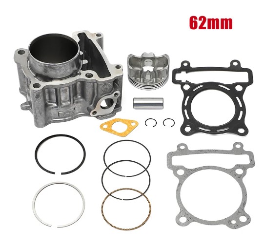 CYLINDER KIT 62mm BIG BORE BARREL SET 2008-2013 YAMAHA YZFR125 MODIFIED ENGINE PISTON KIT image 1