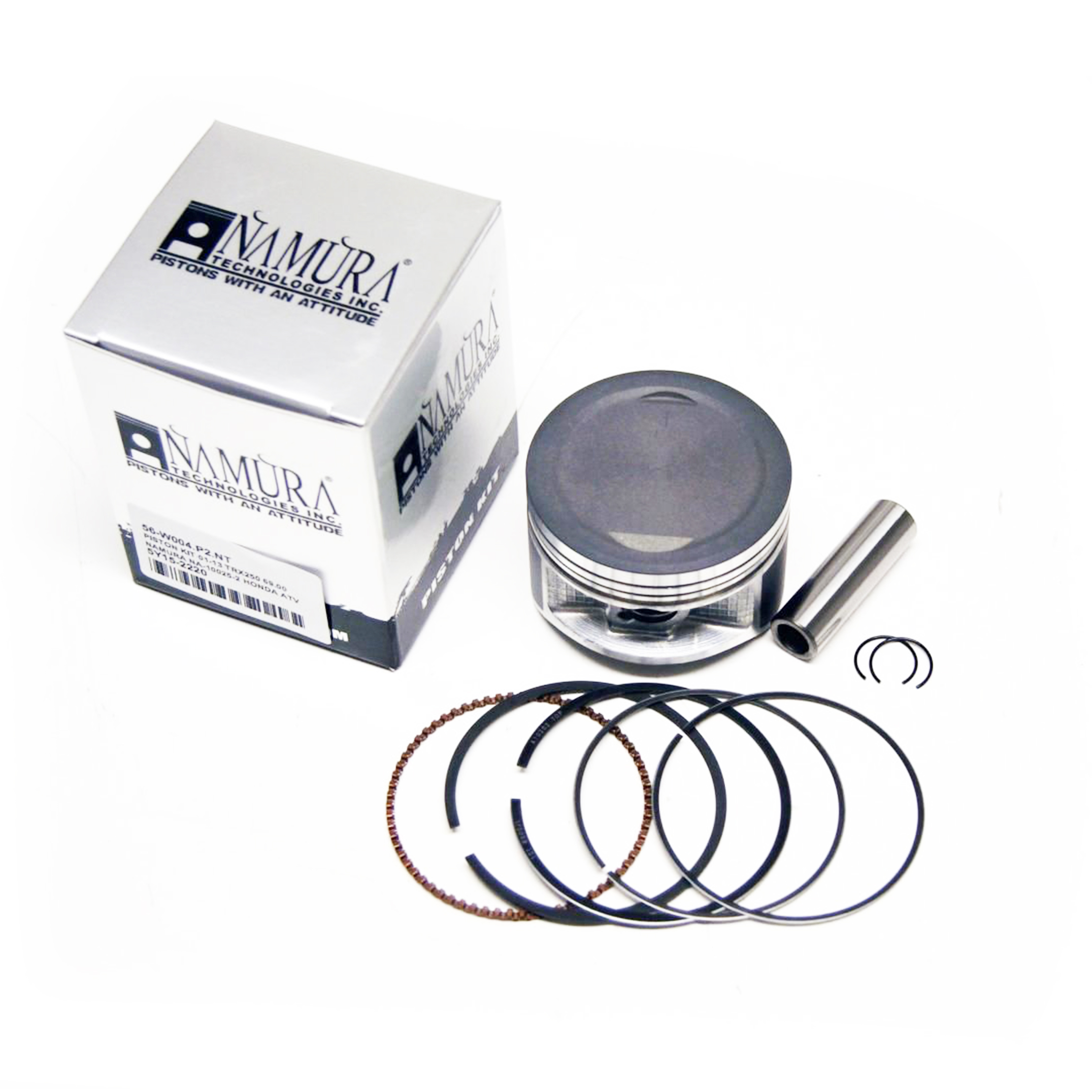 PISTON KIT 02-20 TRX250 68.50, NAMURA NA-10025 HONDA ATV