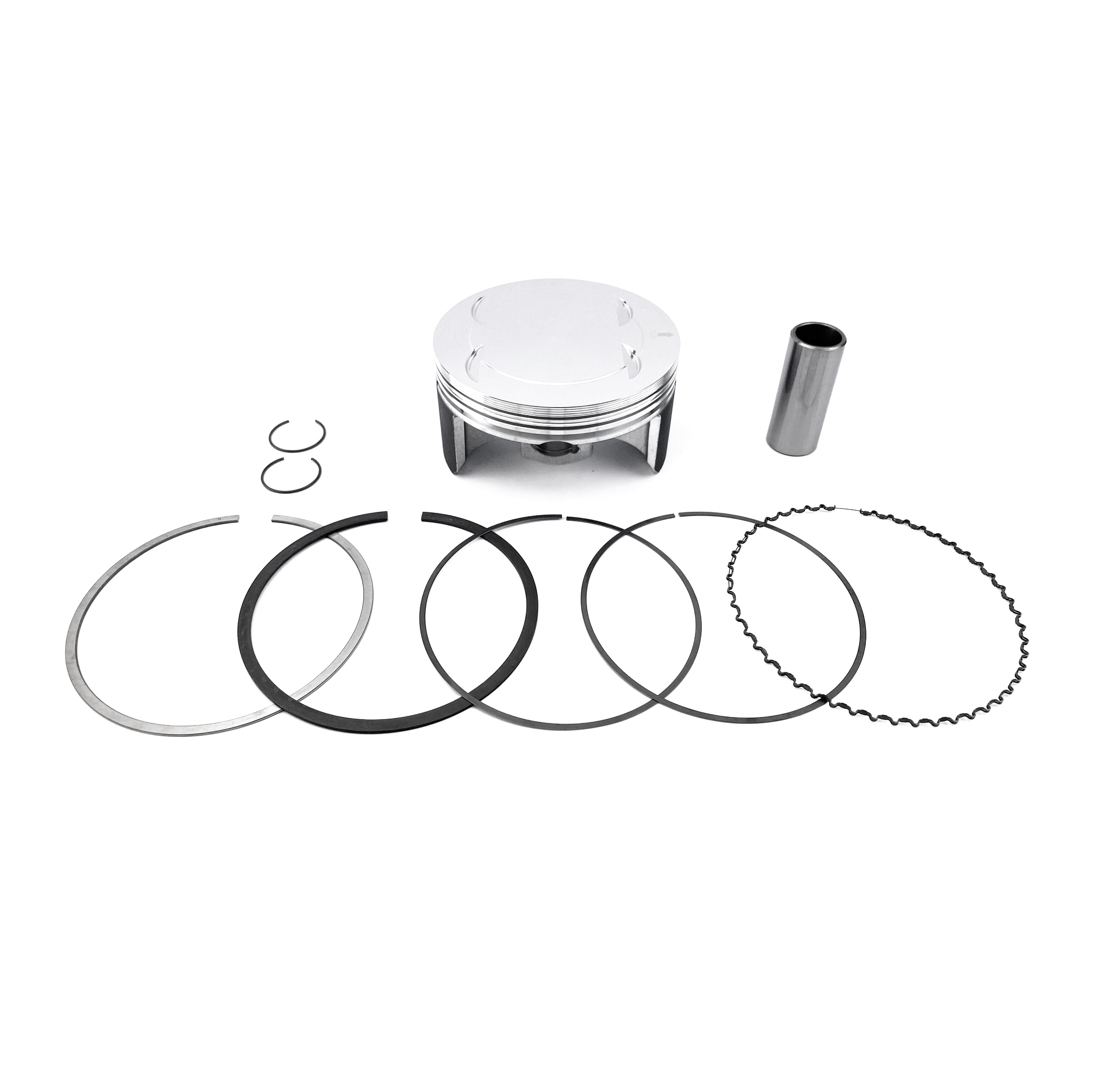 PISTON KIT 04-17 XT660R 104mm, FORGED WOSSNER 8617D400 image 1