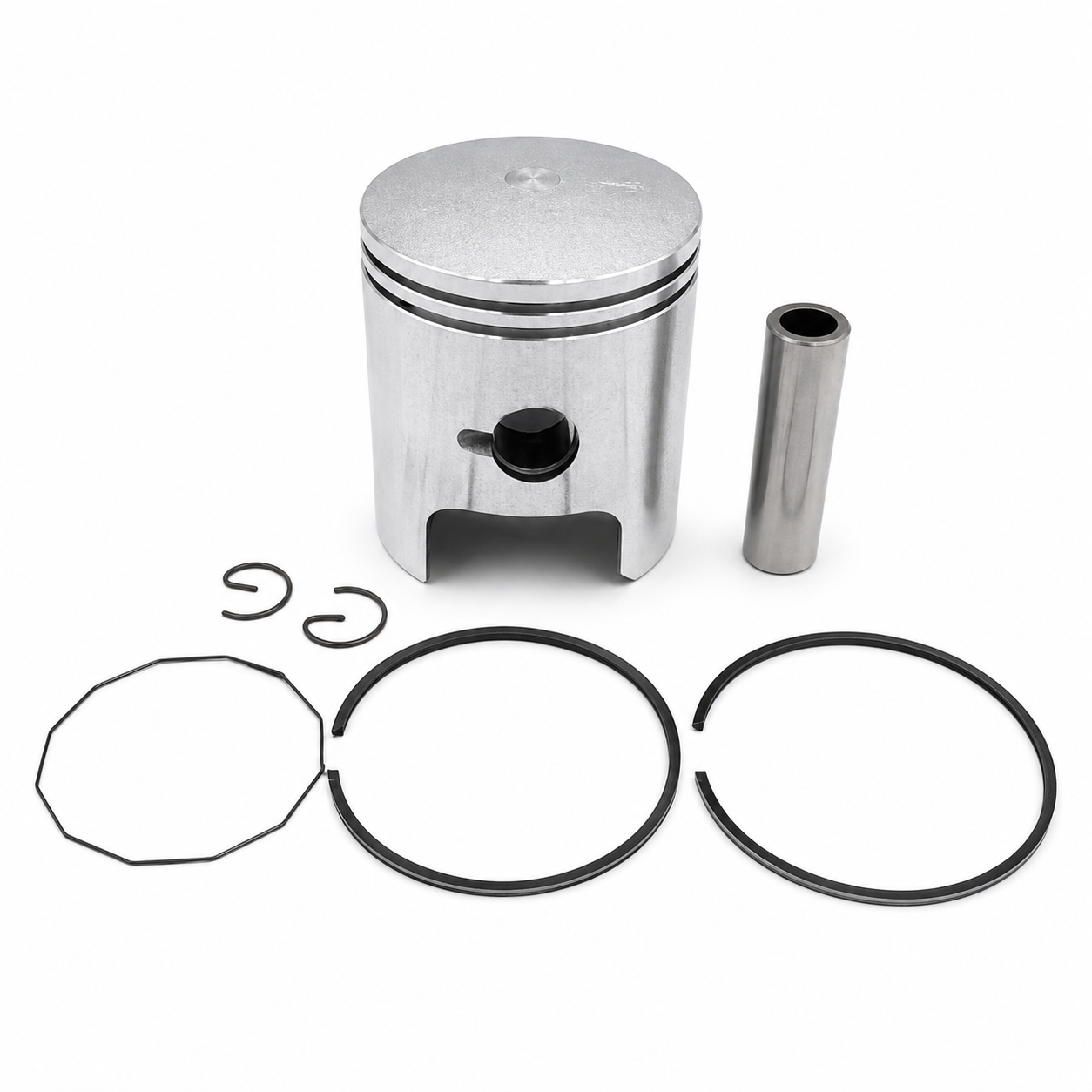 PISTON KIT 56.00mm STD 1971-1989 SUZUKI TS125 12100-48700-000 image 1