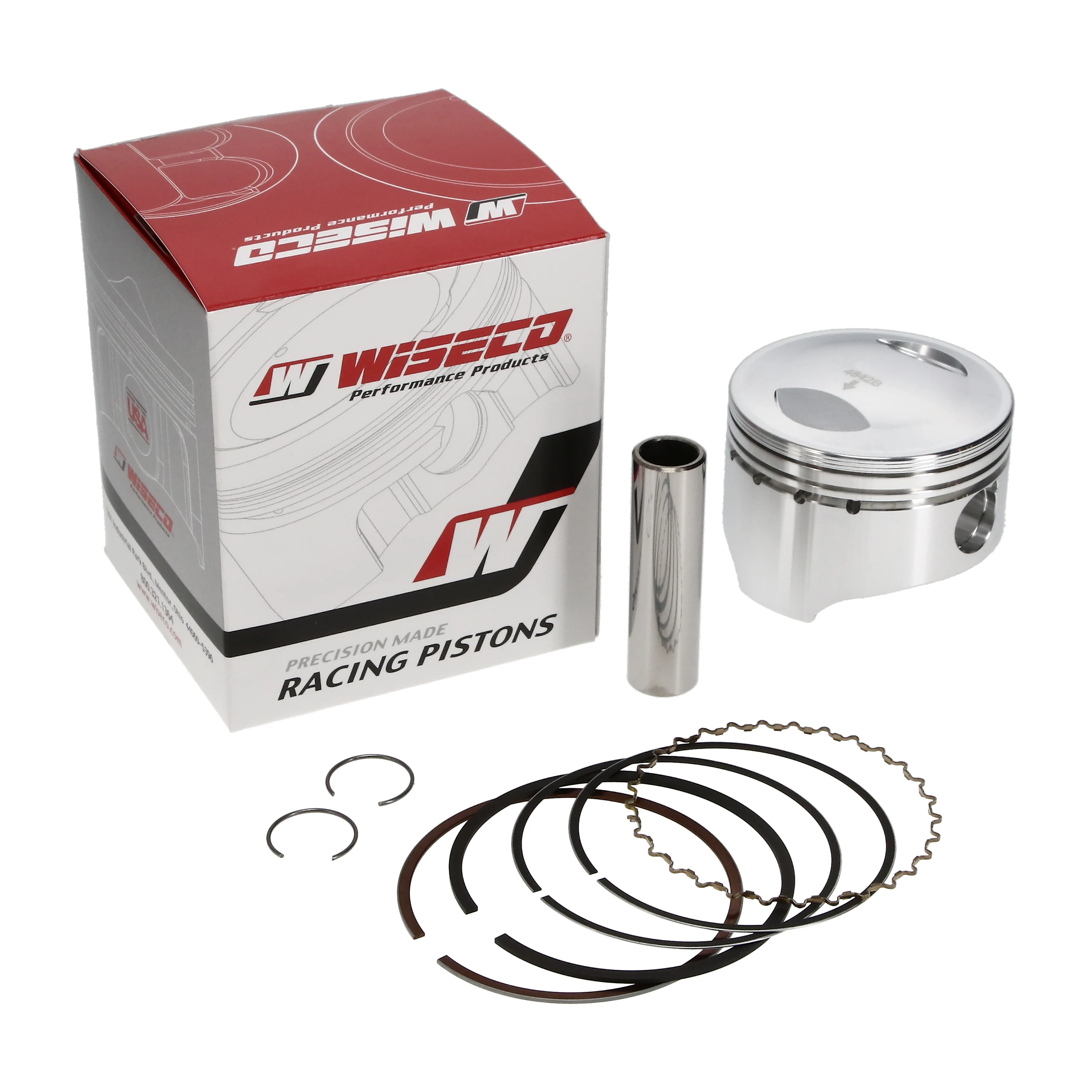 PISTON KIT LT230 LT4 WD 66.00, WISECO 4382M06600 SUZUKI ATV image 1