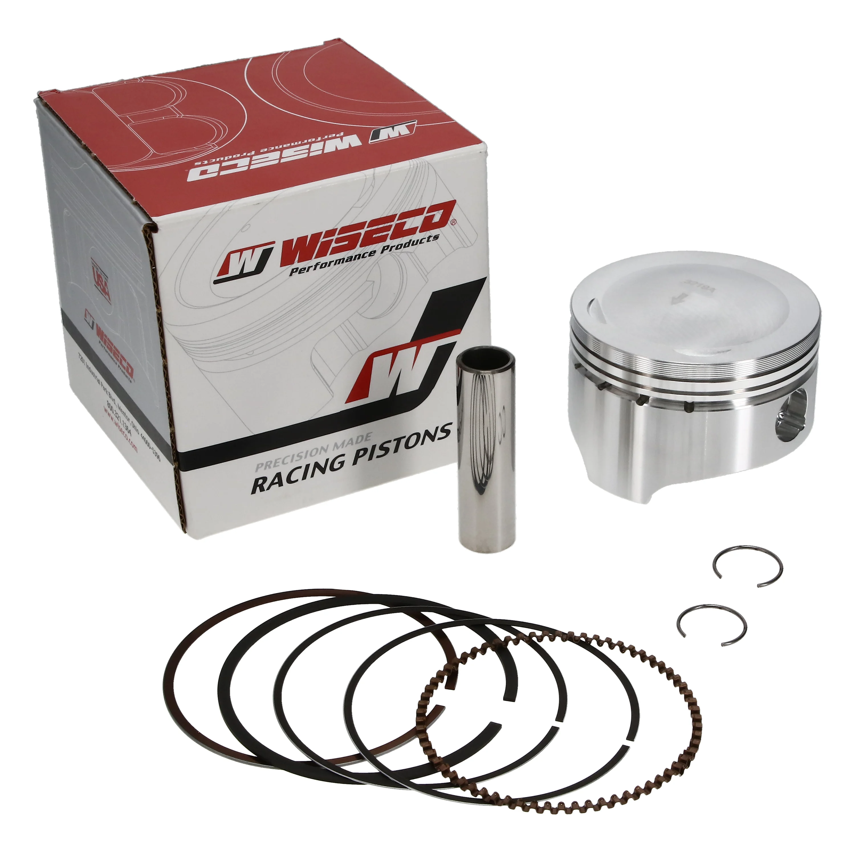 PISTON KIT 86-04 XR250 73.50, WISECO 4466M07350 HONDA image 1