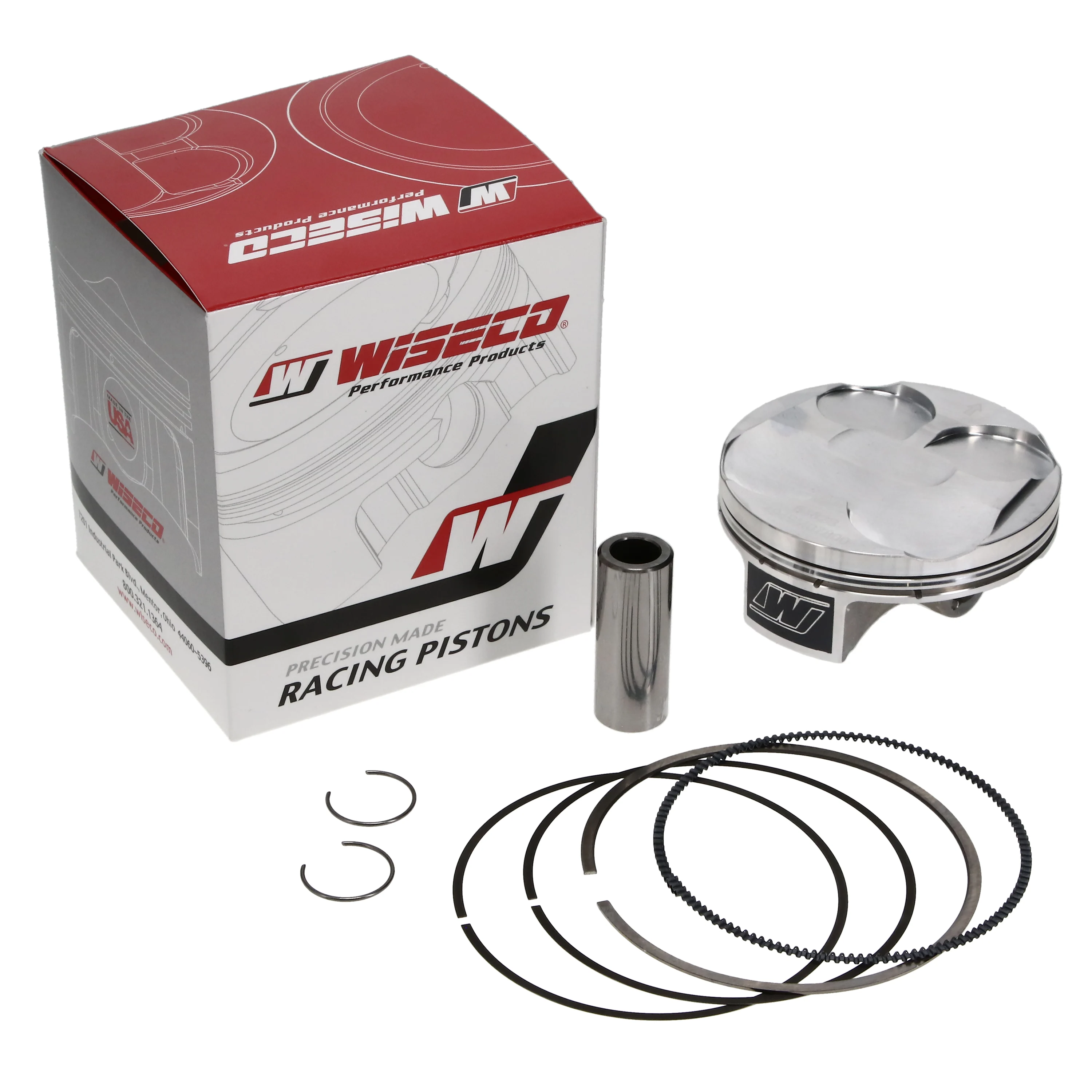 PISTON KIT C 08-09 CRF250R 78mm, WISECO 4949M07800C HONDA MX image 1