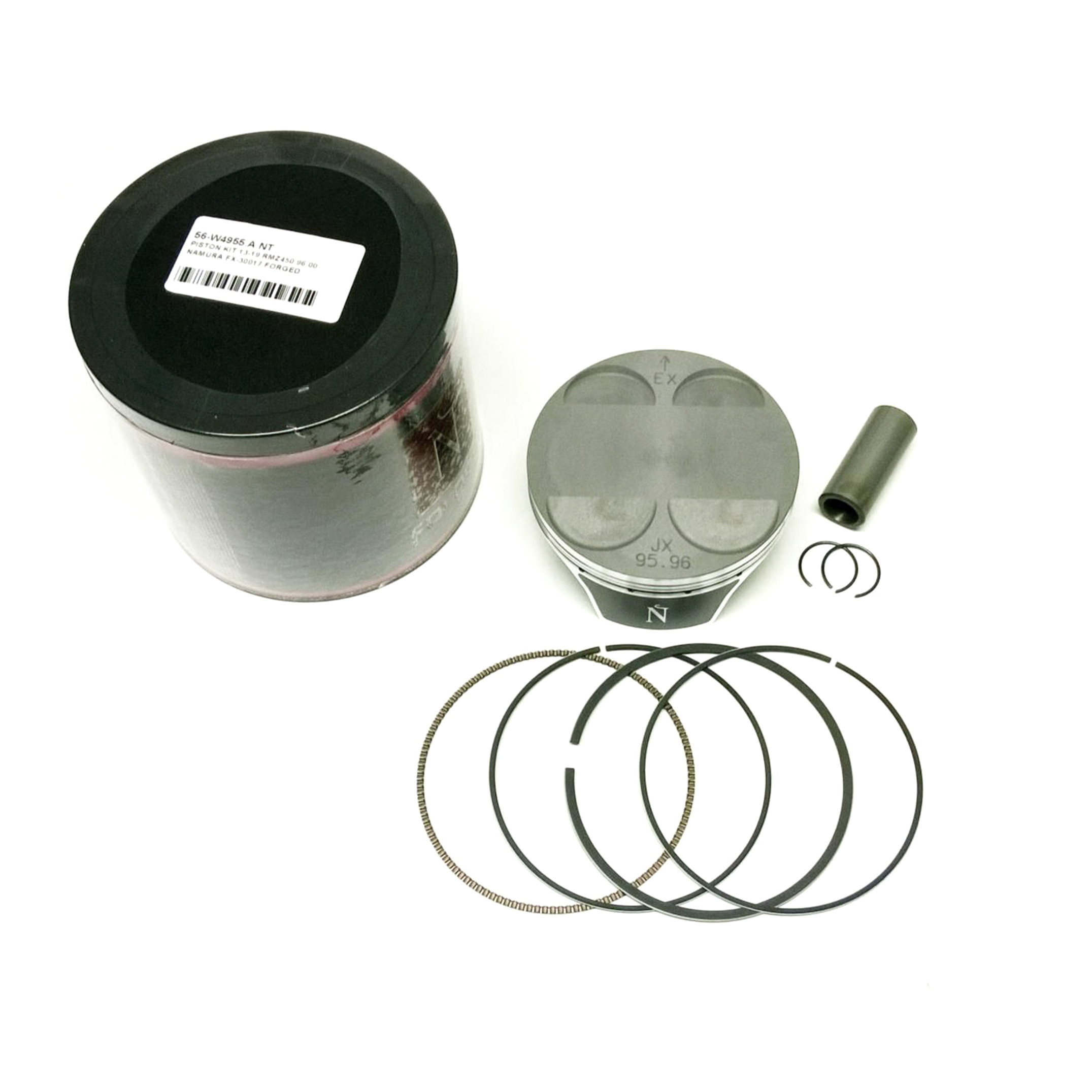PISTON KIT 13-24 RMZ450 96.00, NAMURA FX-30017 FORGED image 1