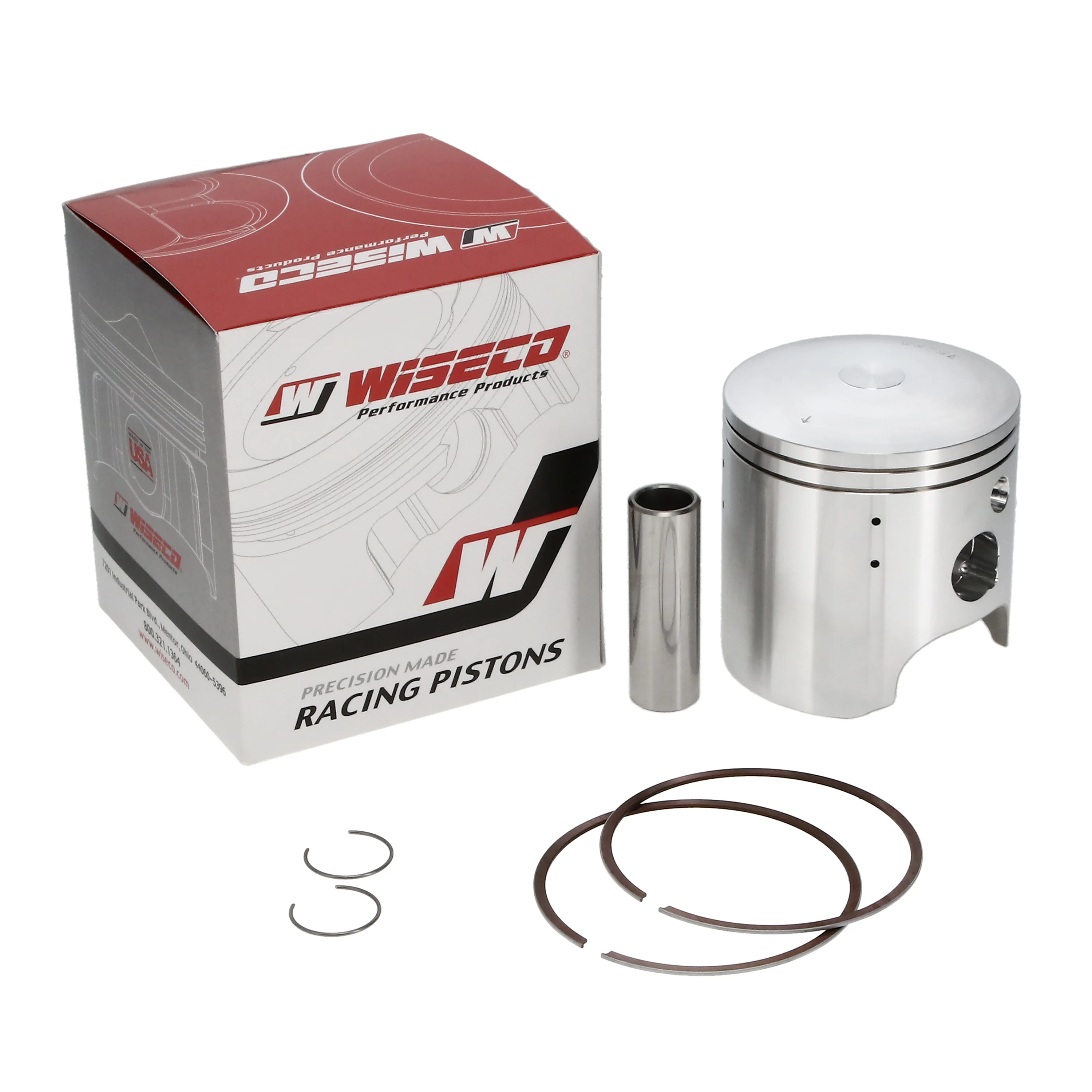 PISTON KIT 86-04 KDX200 66.50, WISECO 711M06650 Pro-Lite image 1