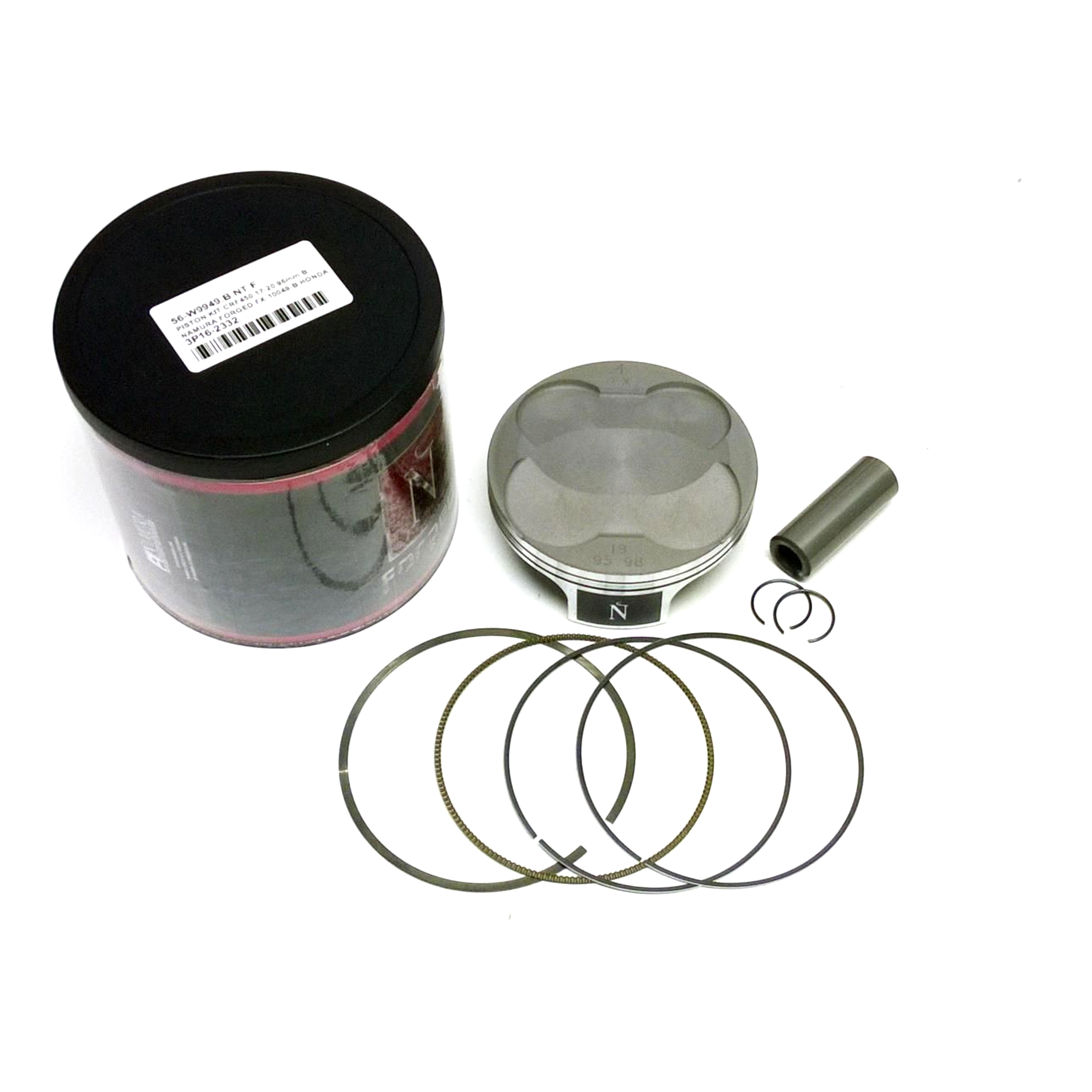 PISTON KIT CRF450 17-20 96mm B, NAMURA FORGED FX-10049-B HONDA image 1