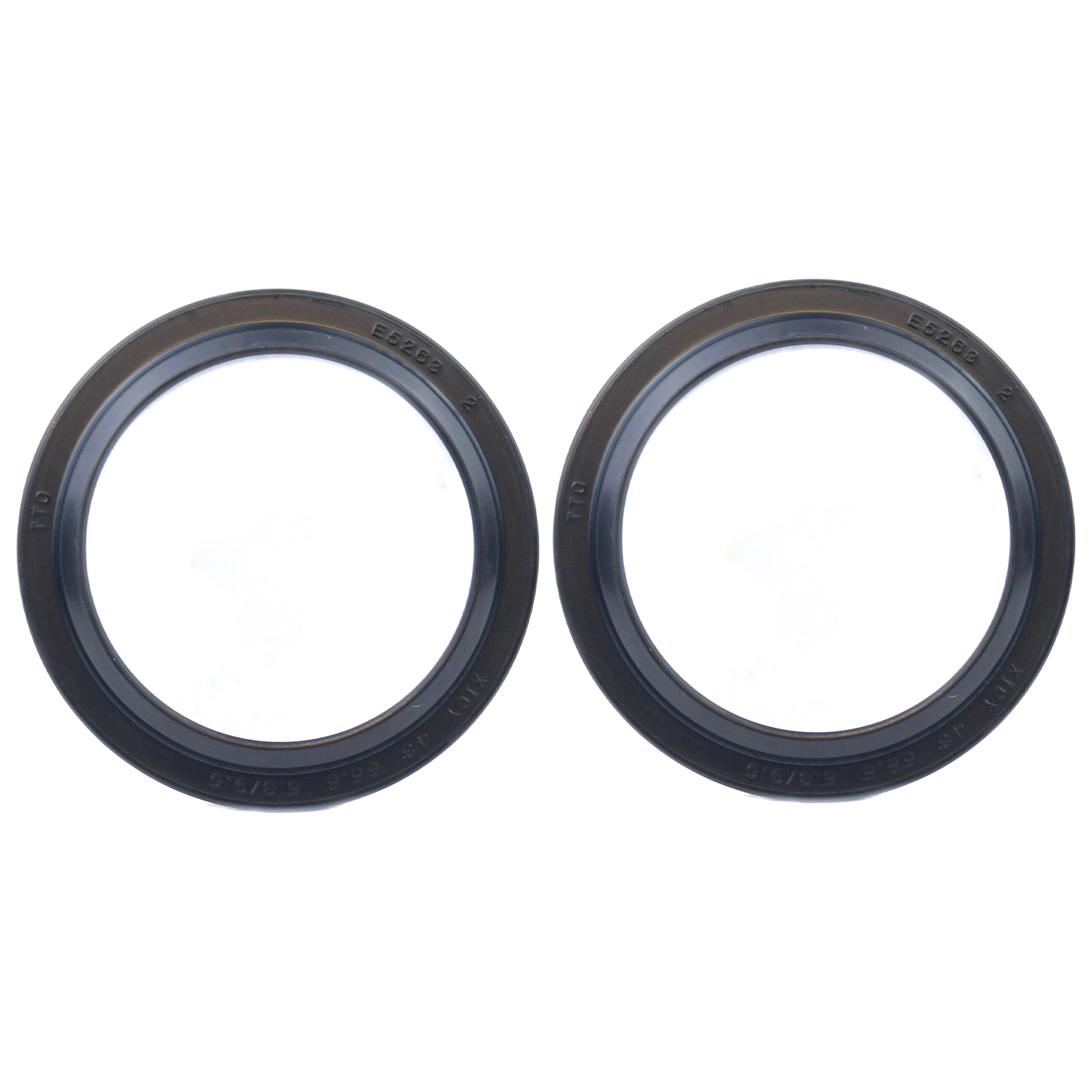 FORK DUST SEAL SET 57-117 DUST SEAL KIT 43MM image 1