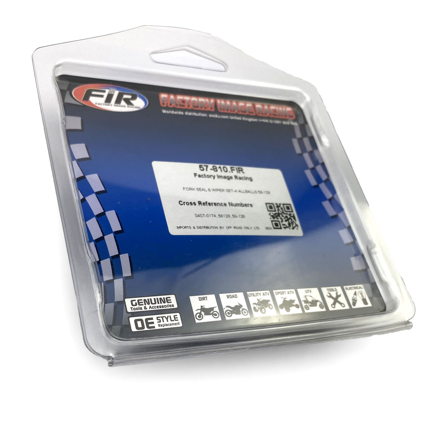 FORK SEAL & WIPER SET-4 ALLBALLS 56-129 thumbnail 3