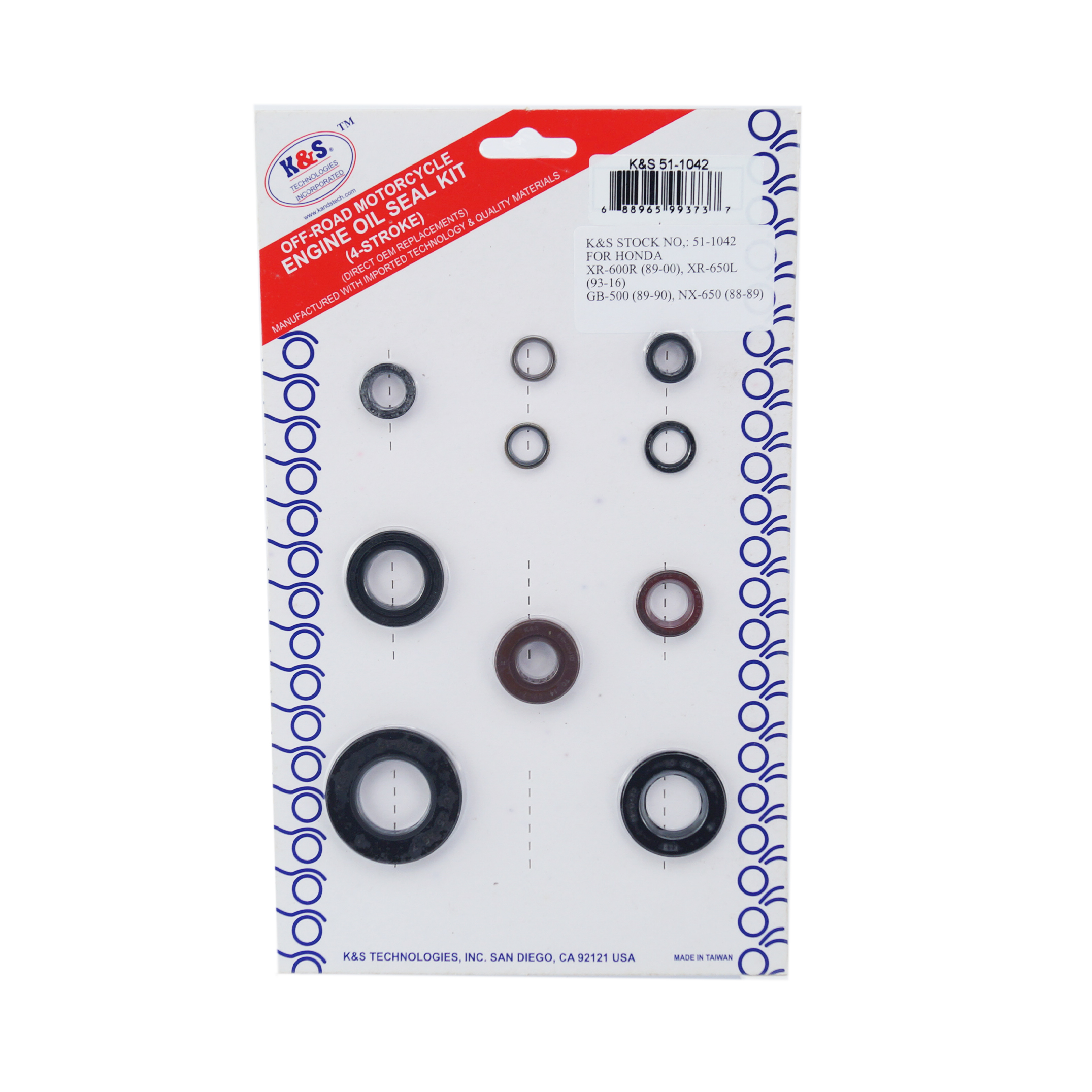 OIL SEAL SET 89-00 XR600R image 1