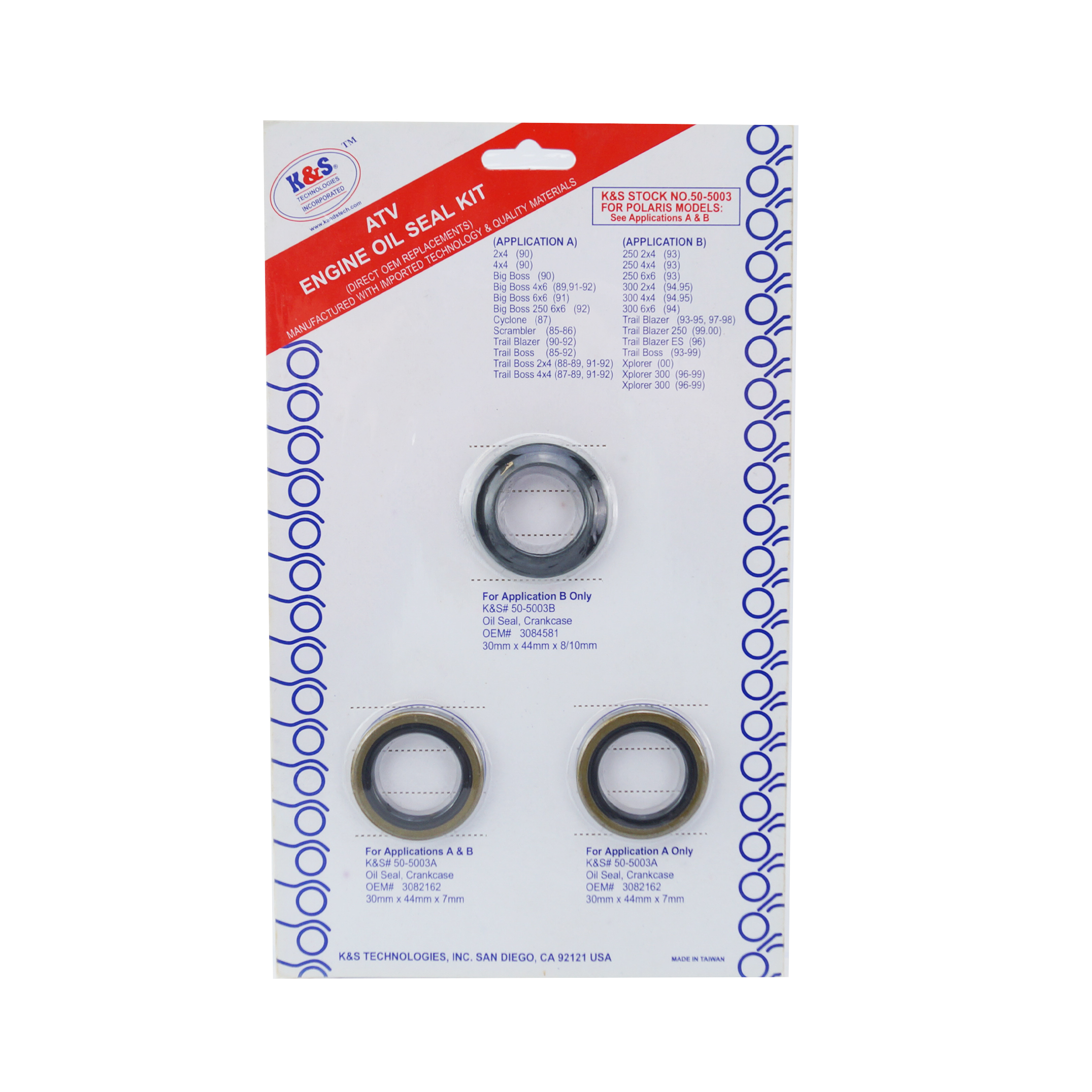 OIL SEAL SET POLARIS 2-ST image 1