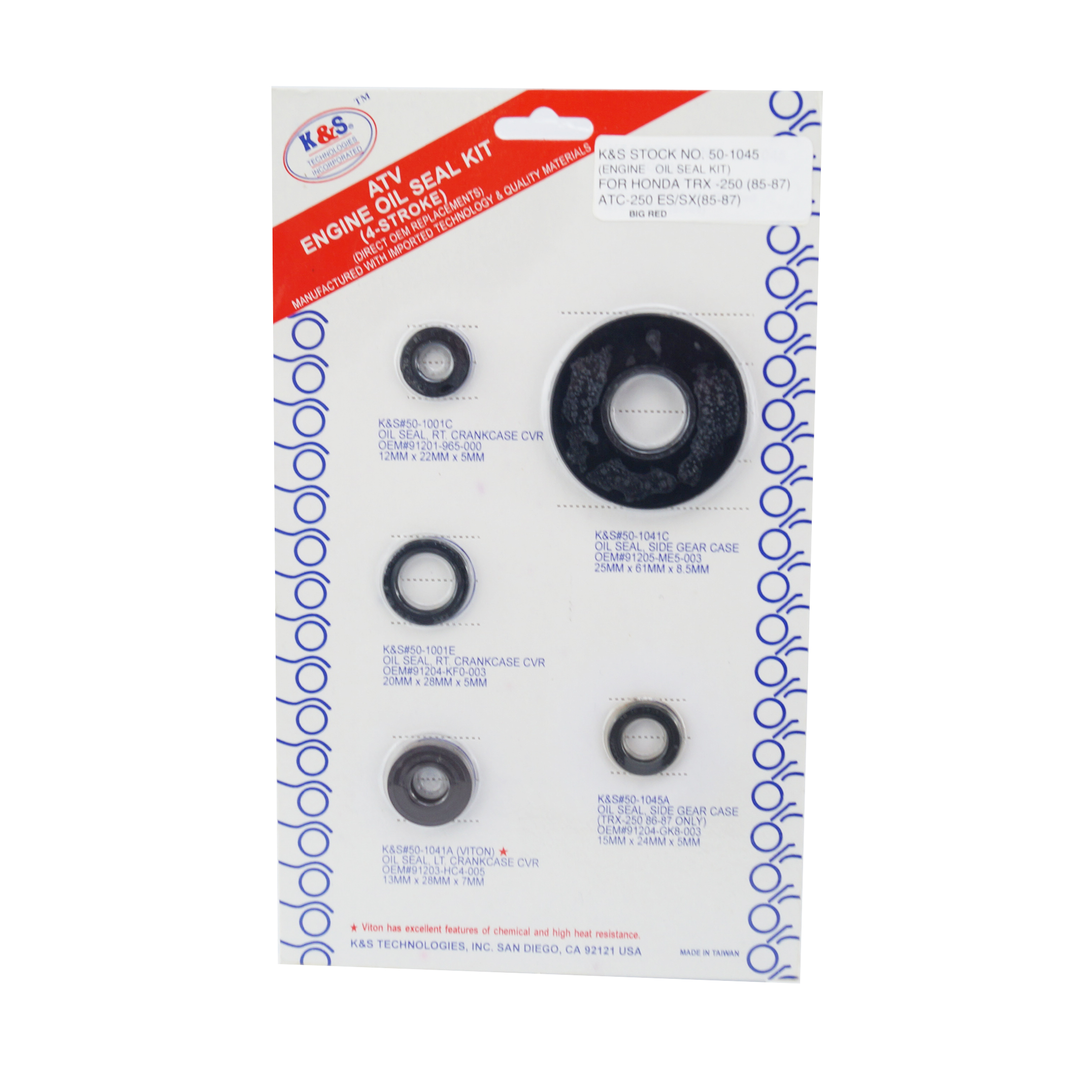 OIL SEAL SET 85-87 TRX250