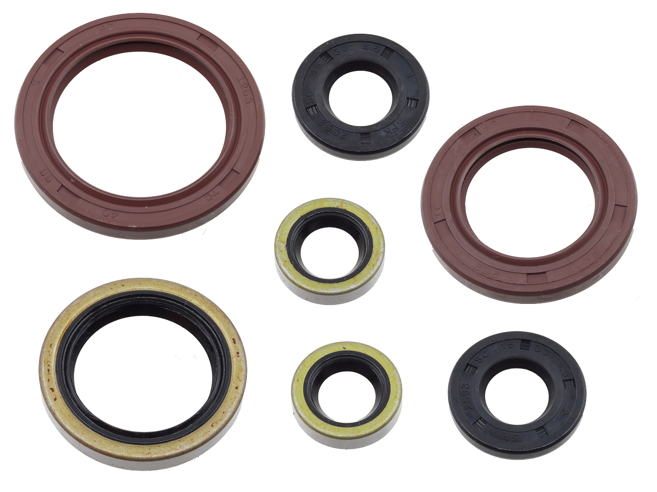 ENGINE OIL SEAL SET SX-F/FE/FC/EC/EX 250/350 16-24, PSYCHIC MX-09096 822372 P400270400078 KTM/HUSKY/GAS image 1