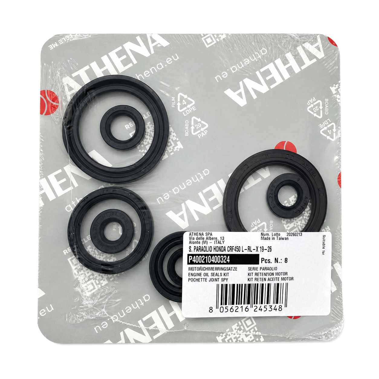 ENGINE OIL SEAL SET CRF 450X 19-26, ATHENA P400210400324 HONDA thumbnail 2